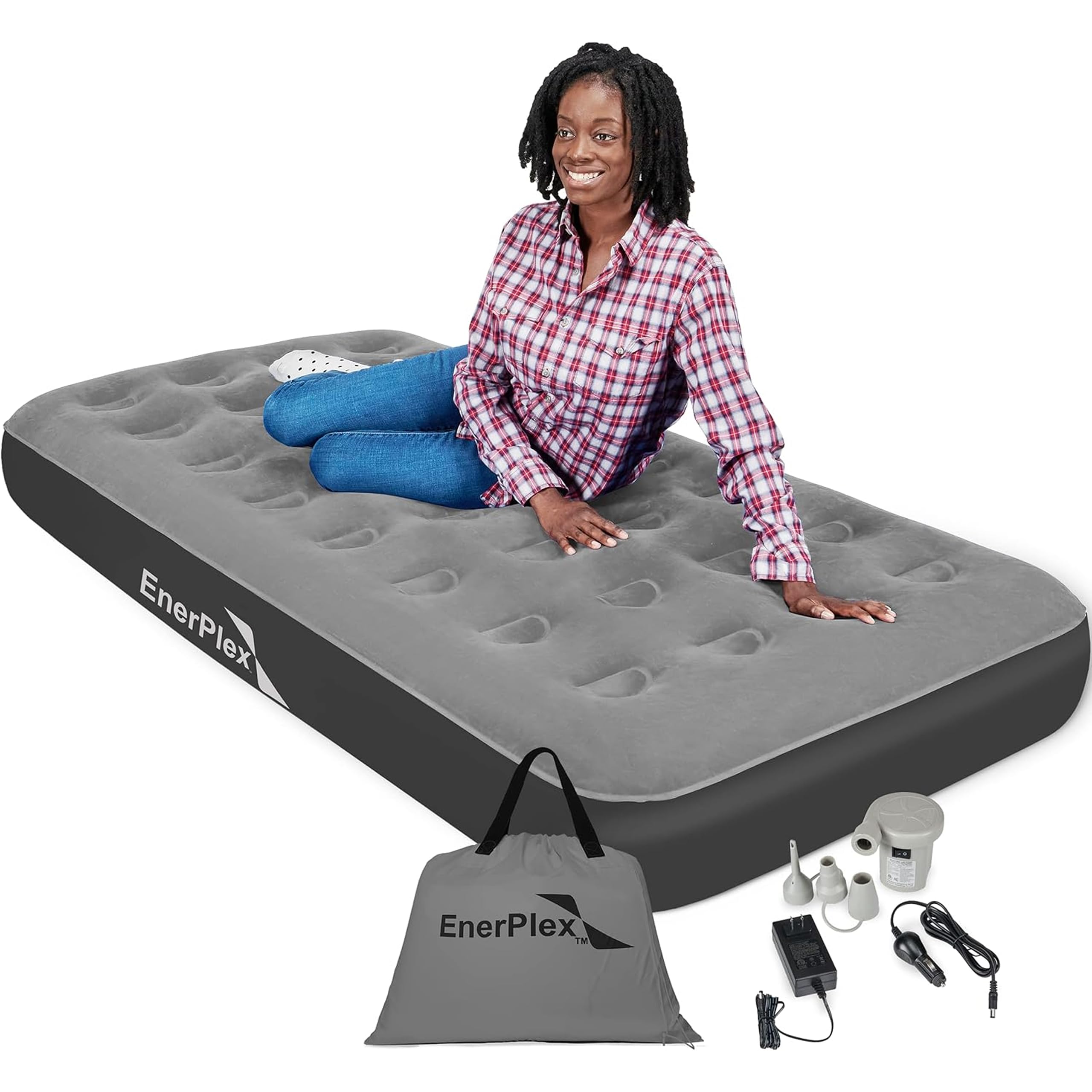 EnerPlex Camping Air Mattress with Built in Pump