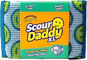 Scrub Daddy Scour Daddy XL, Scourers Non Scratch Scrubbing Sponge, Scouring Pads, Kitchen Sponges for Dishes,...
