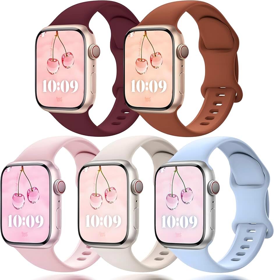 Pulseira para Apple Watch 38mm 40mm 41mm 42mm 44mm 45mm 46mm 49mm, para iWatch Series 11 10 9 8 7 6 5 4 3 2 1 SE Ultra, pulseira esportiva de silicone à prova d'água para homens e mulheres