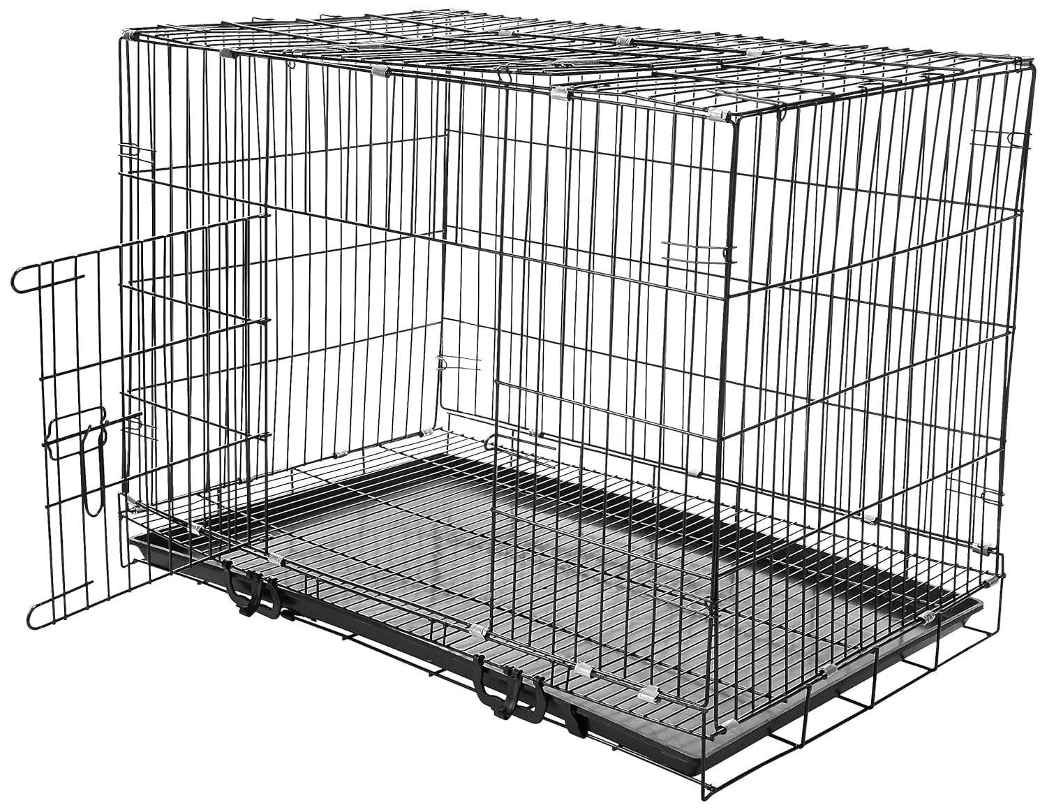 Foldable Metal Wire Dog Cage/Crate/Carrier with Tray, Single Door, 36 Inch, Black (B0D9NVDN3B) Amazon Price History, Amazon Price Tracker