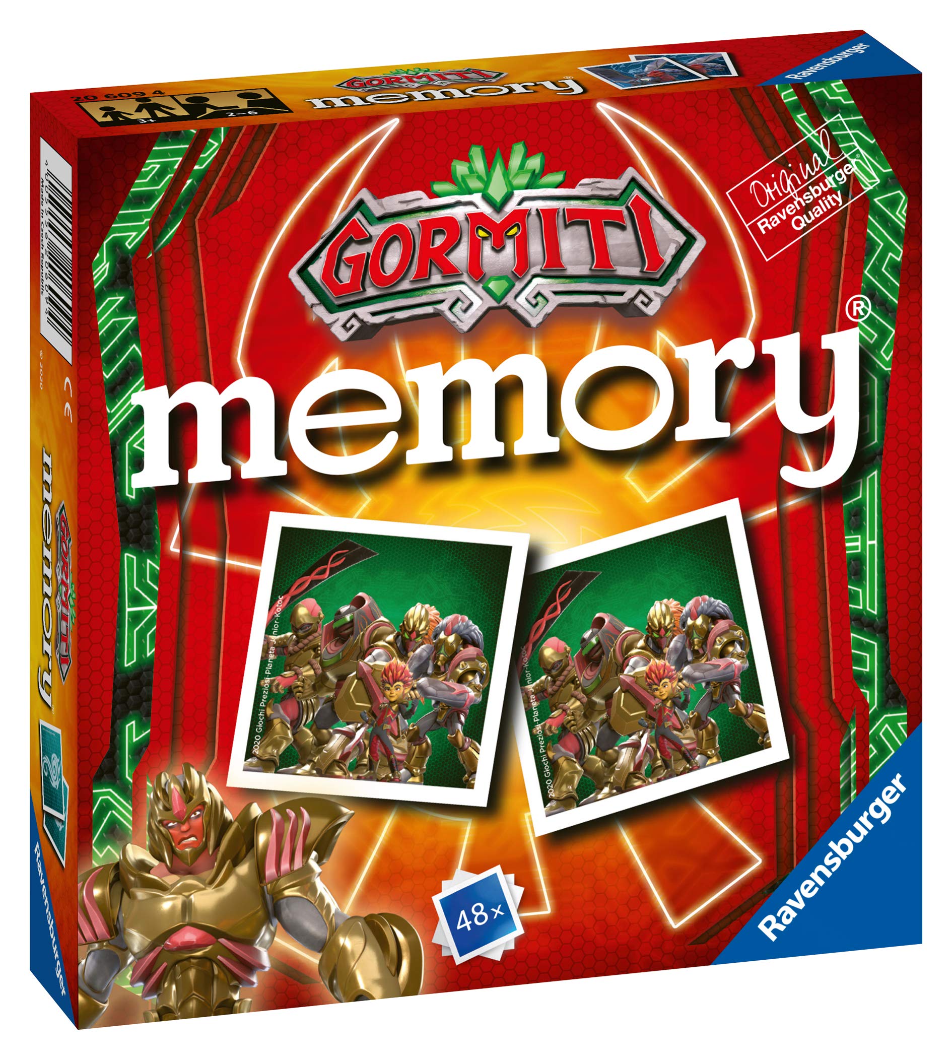 Ravensburger Gormiti Memory – Pocket-Format, 48 Karten, Für Kinder Ab 4 Jahren, Perfekt Für Unterwegs