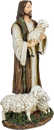 Miniatura 3 de Joseph's Studio by Roman, Figura de El Buen Pastor de 12 pulgadas de alto, regalos religiosos, decoración del hogar,