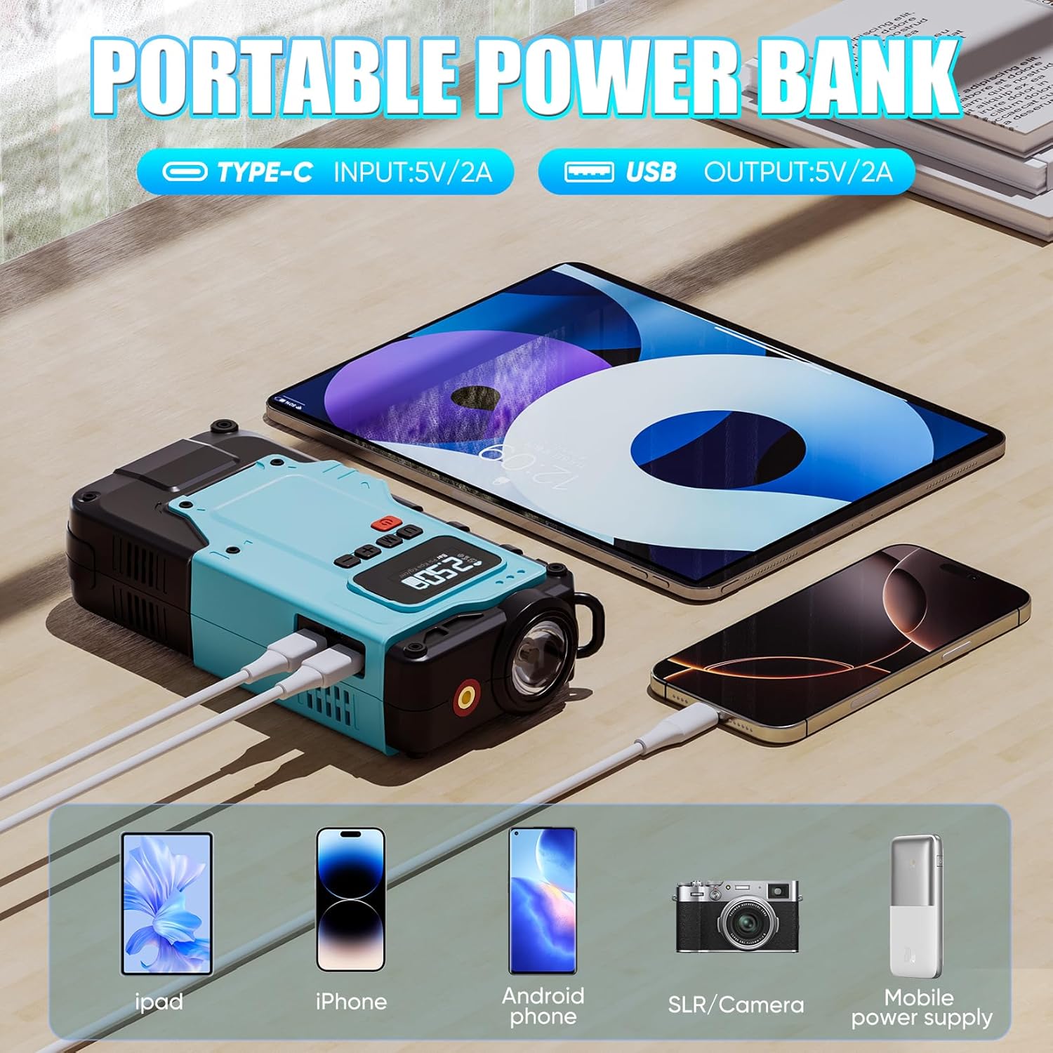 Power bank charging devices