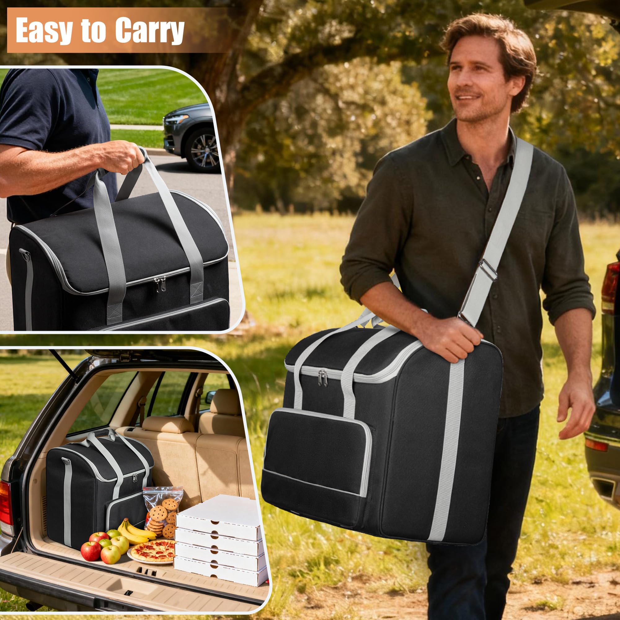 Yarwo Bolsa Transporte para Ninja Granizados con Divisores | Impermeable con Divisores Ajustables y Base Reforzada, Acolchado para FS301, FS300 y FS299, Transporte para Electrodomesticos