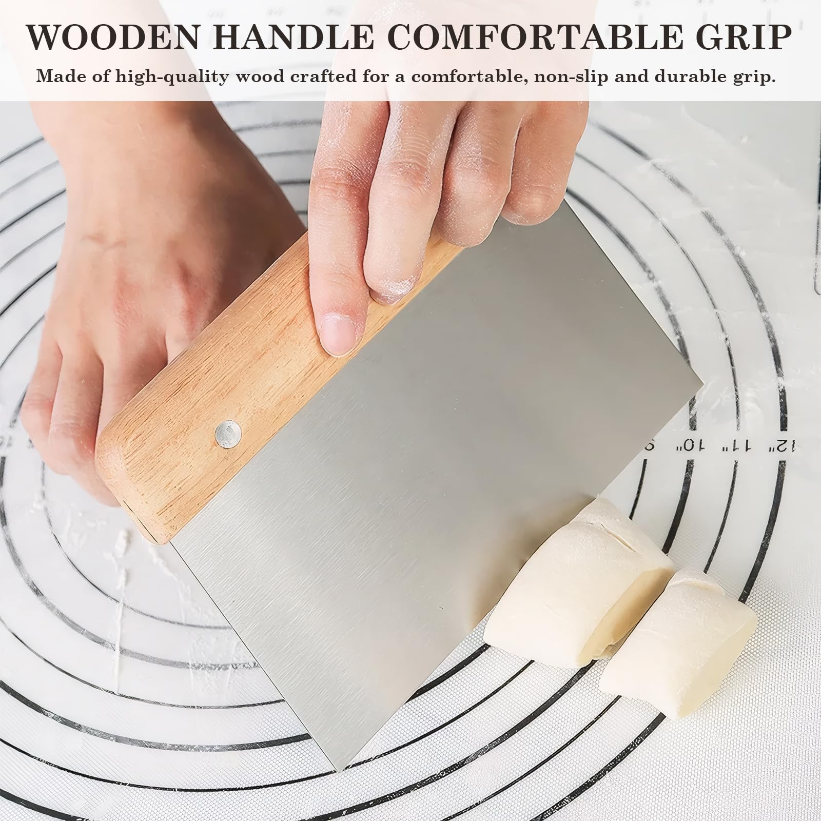 Set di Spatole per Griglia, Spatola Plancha, Raschietto per Impasto, Barbecue Spatola Accessori Ideale per Teppanyaki Campeggio, 3 pezzi