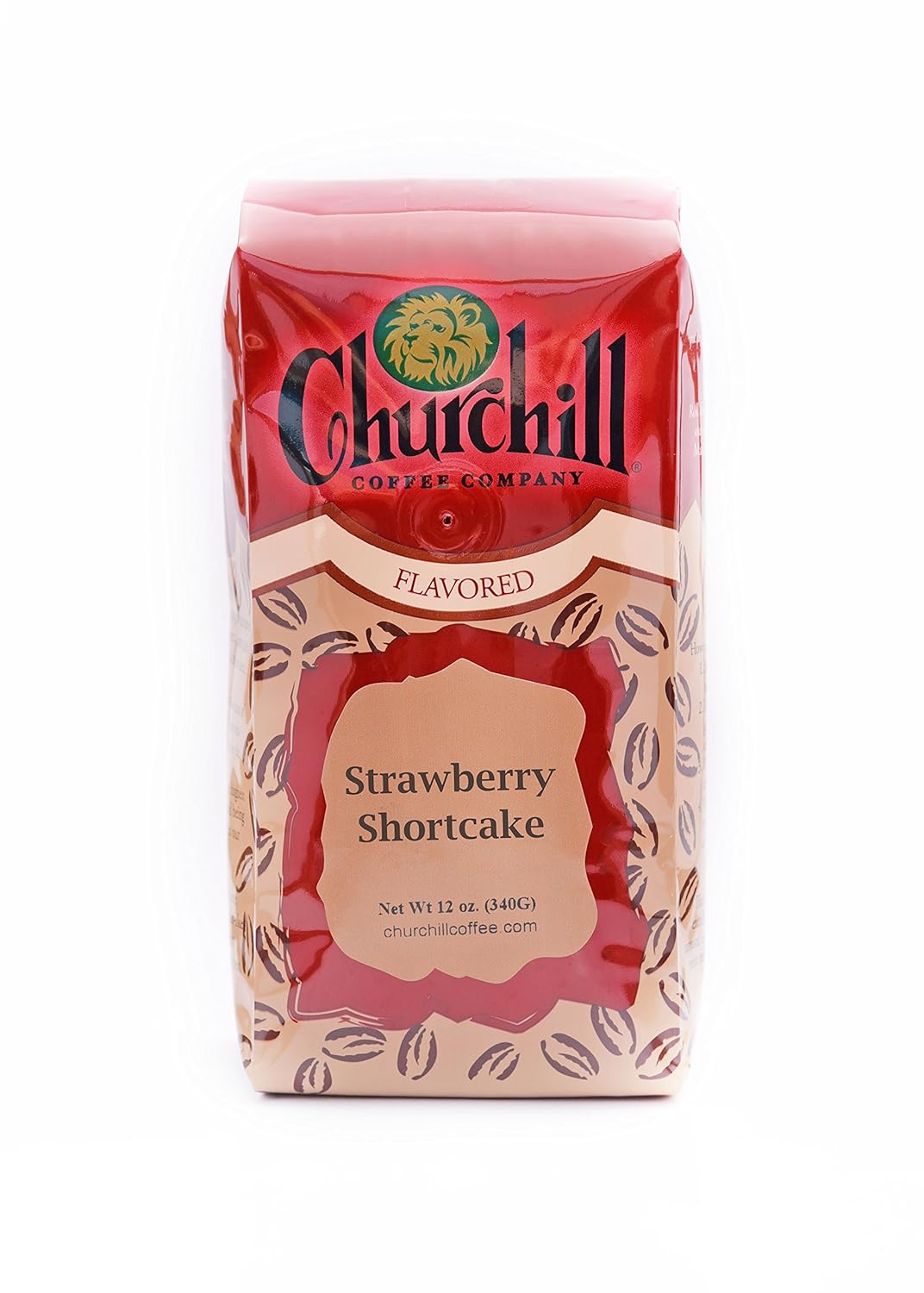 Churchill Coffee Strawberry Shortcake 10 Portioned Packs - 1.5 oz each - Ground - Flavored Coffee