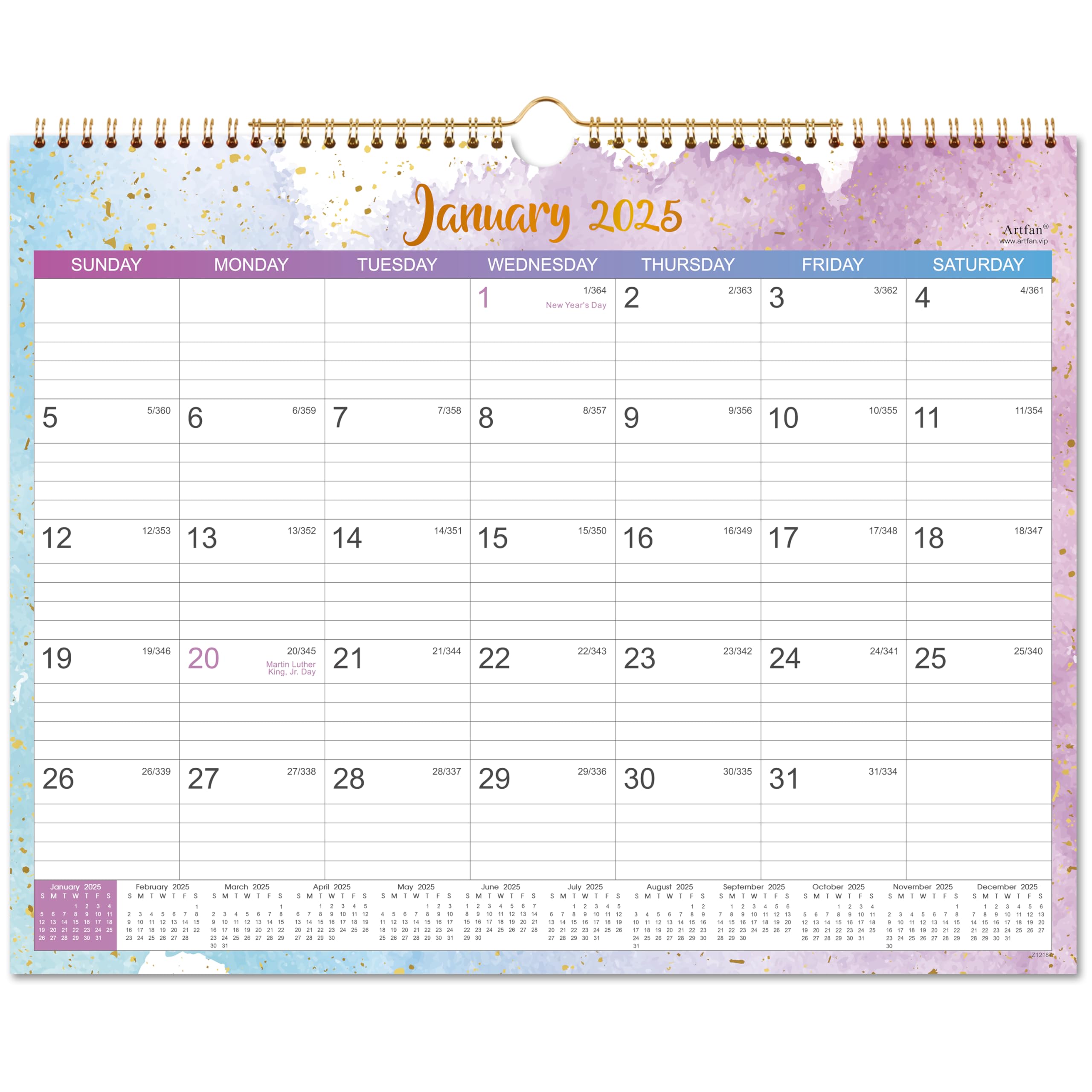 Hanging Monthly Planner with Notes