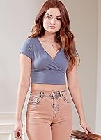 Vista 6 de McCall's Misses' Knit Surplice Top - Kit de patrón de costura superior, código M8219, tallas 16-18-20-22-24, multicolor