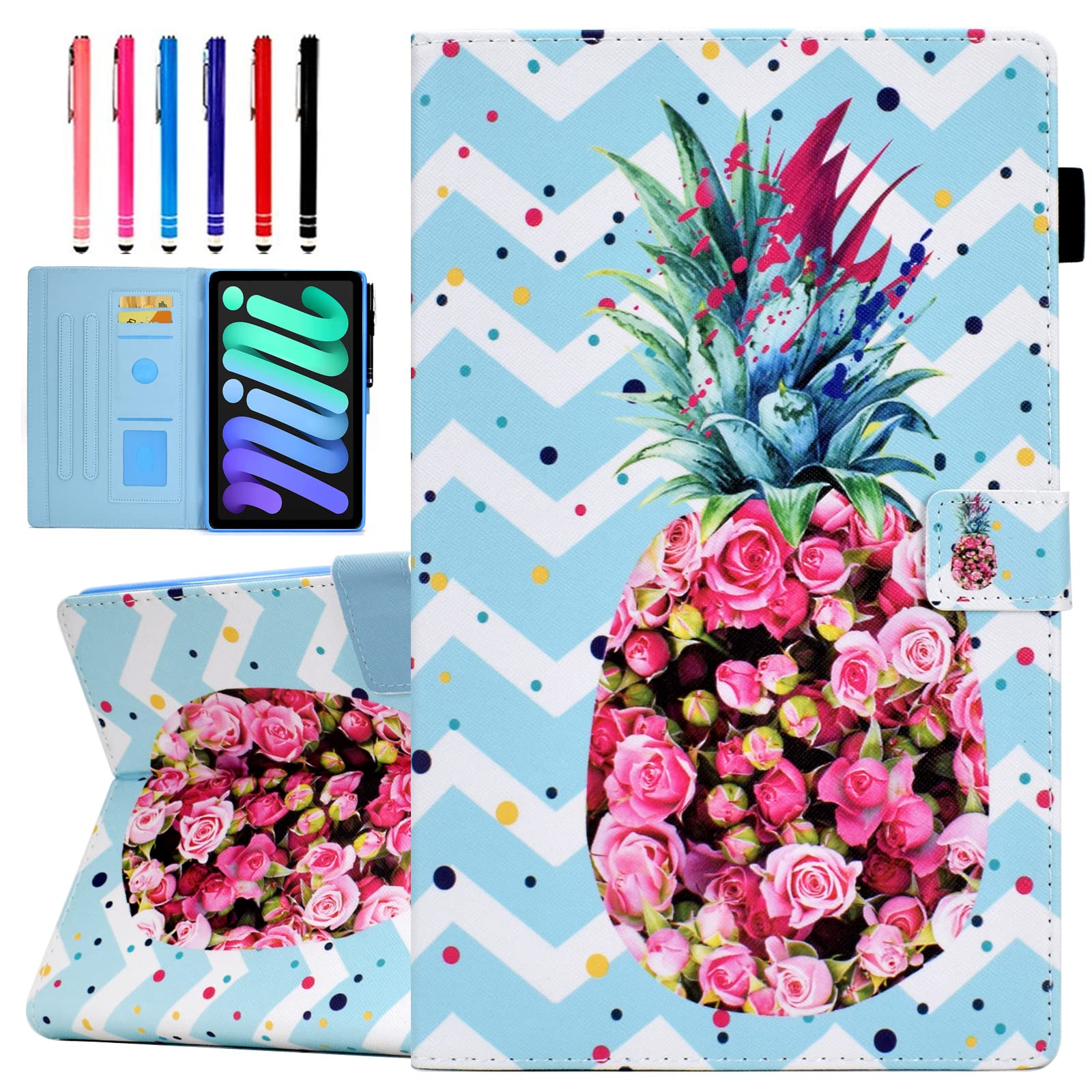 Case For IPad Mini 6 2021 8.3 Inch With Pencil Holder - Minimalist PU Leather Fold Folio Smart Cover Auto Sleep/Wake - View #6