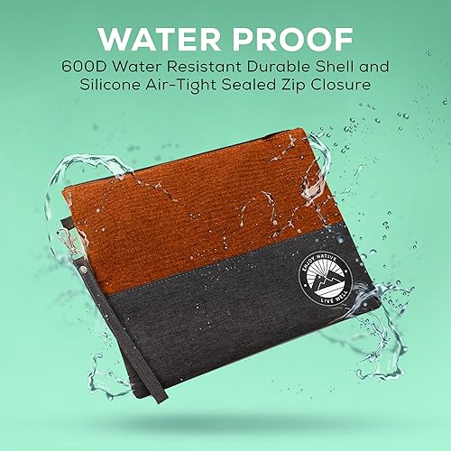 Miniatura 6 de Bolsa a prueba de olores con cerradura de 11 x 9 pulgadas, contenedor a prueba de olores, bolsas resistentes a olores probadas por perros, la mejor