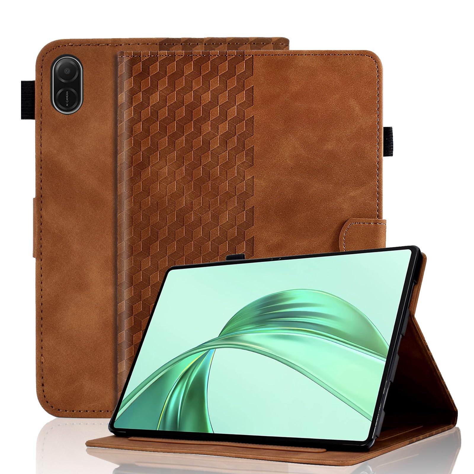 Case for Honor Pad X8a 11 Inch Tablet 2024 Protective Case Premium Leather Folio Smart Case with Auto Sleep/Wake Pen Holder Card Slot for Honor Pad X8a- Dark Green — view 111