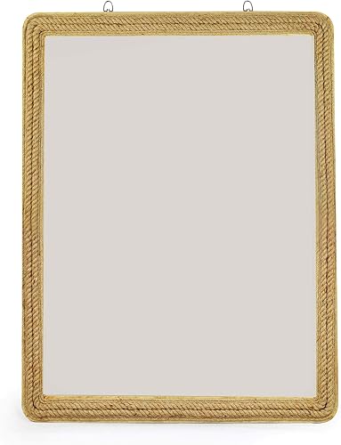 Nagina International First Hayden Coastal - Espejo náutico rectangular con cuerda de primera calidad, de 36 pulgadas, espejo de cuerpo entero