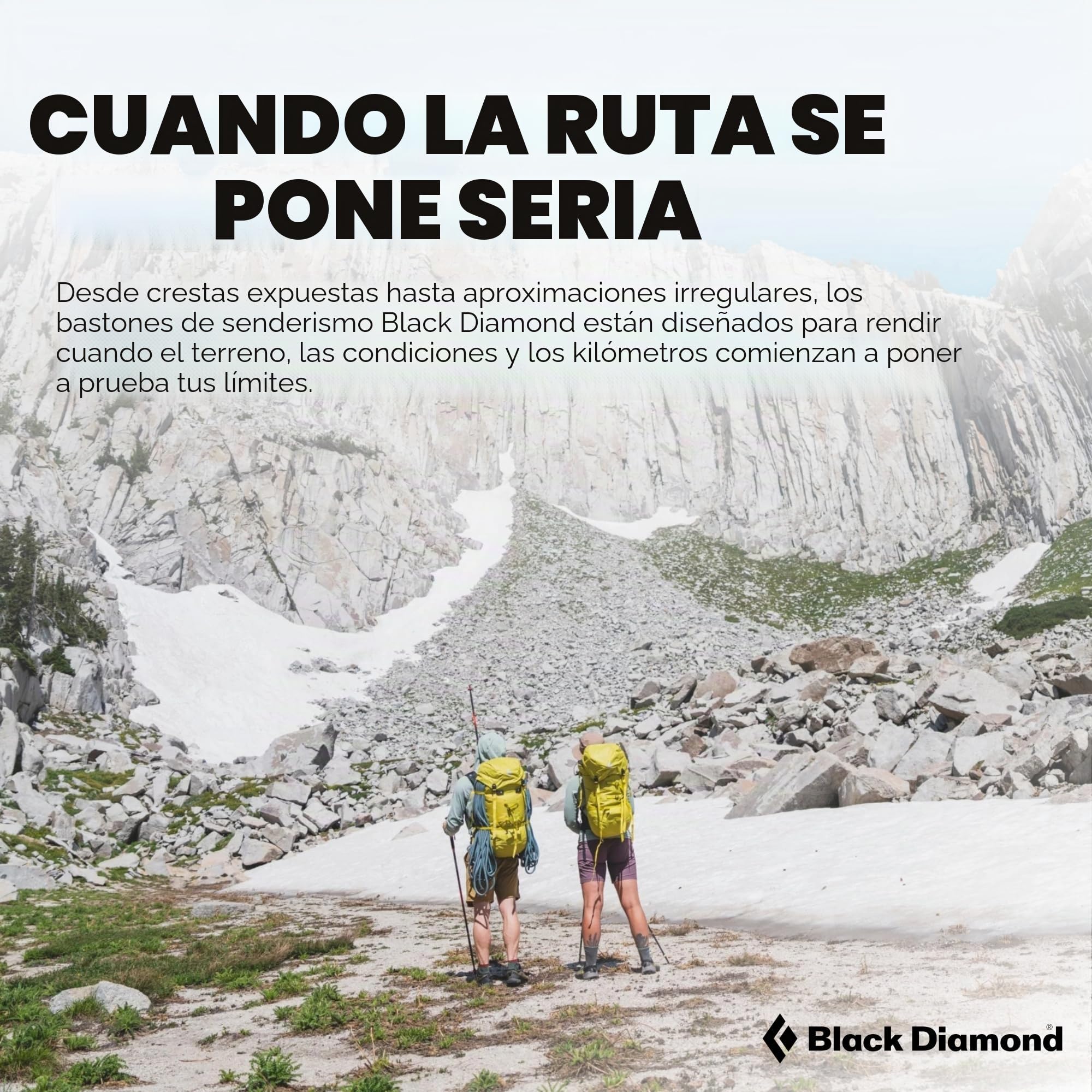 BLACK DIAMOND Distance Z - Bastones de senderismo (par), bastón Z plegable, senderismo