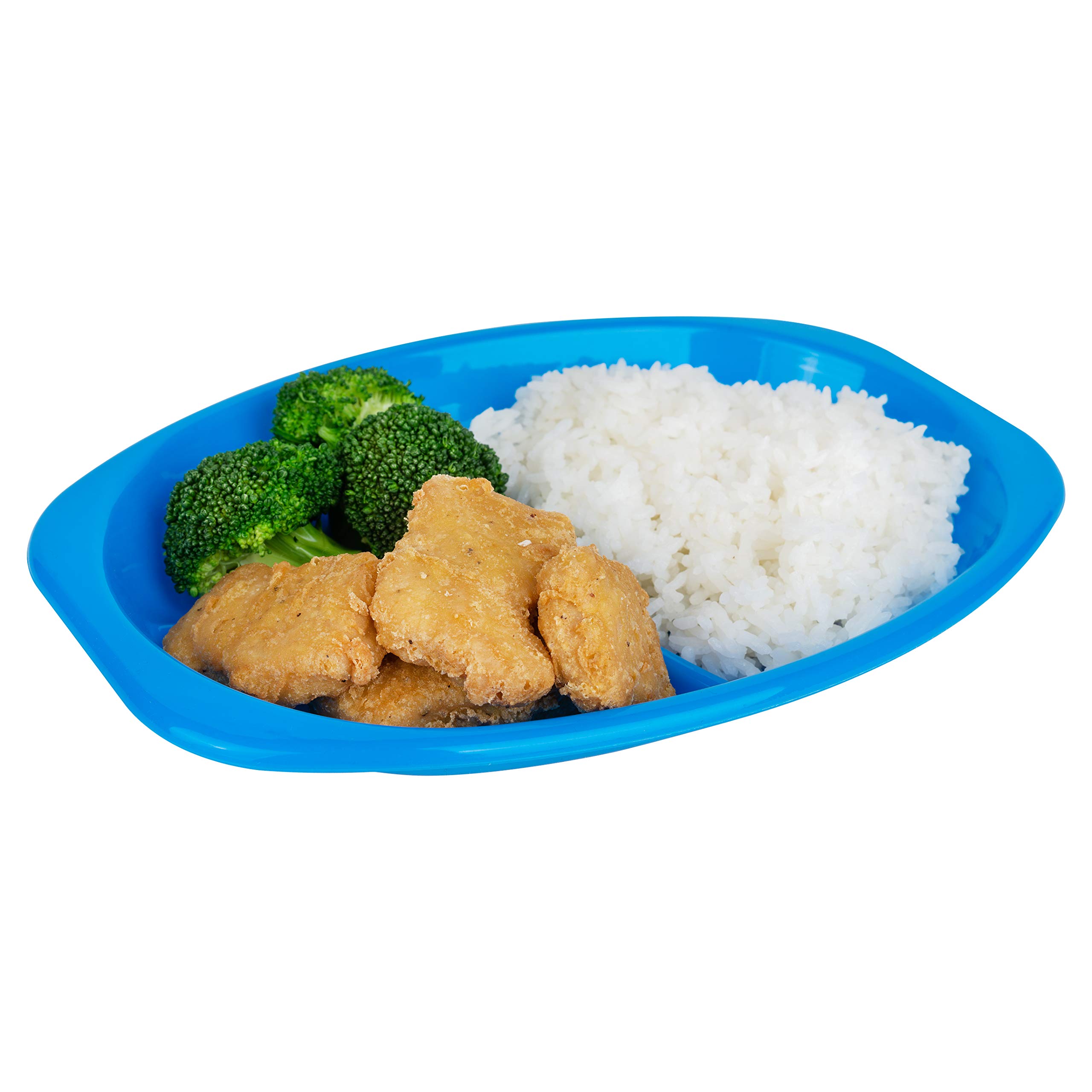 Pack of 12 Divided Plastic Plates Plates with Dividers Plates