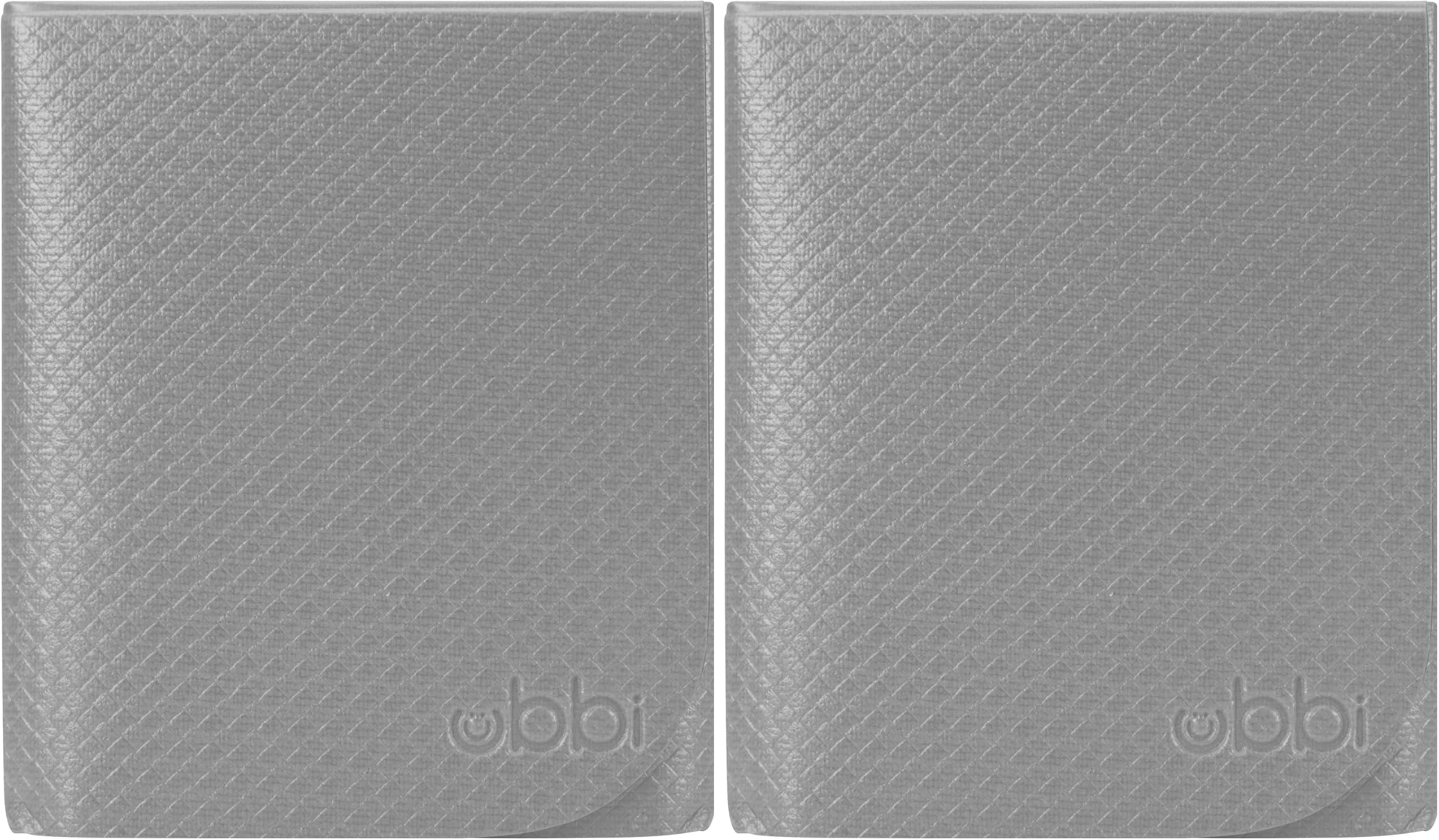 Ubbi On-the-Go Diaper Changing Baby Mat, Soft and Comfortable Diaper Bag Accessory Must Have for Newborns, Easy to Clean, Portable Folding Pad, Baby Traveling Accessories, Gray (Pack of 2)