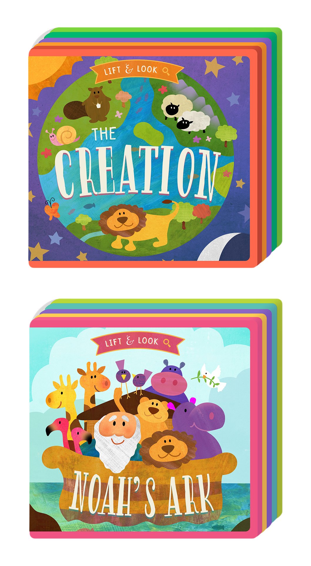 Bible Lift & Look Foam Book (2-Book Set): The Creation and Noah's Ark Board book β September 13, 2016