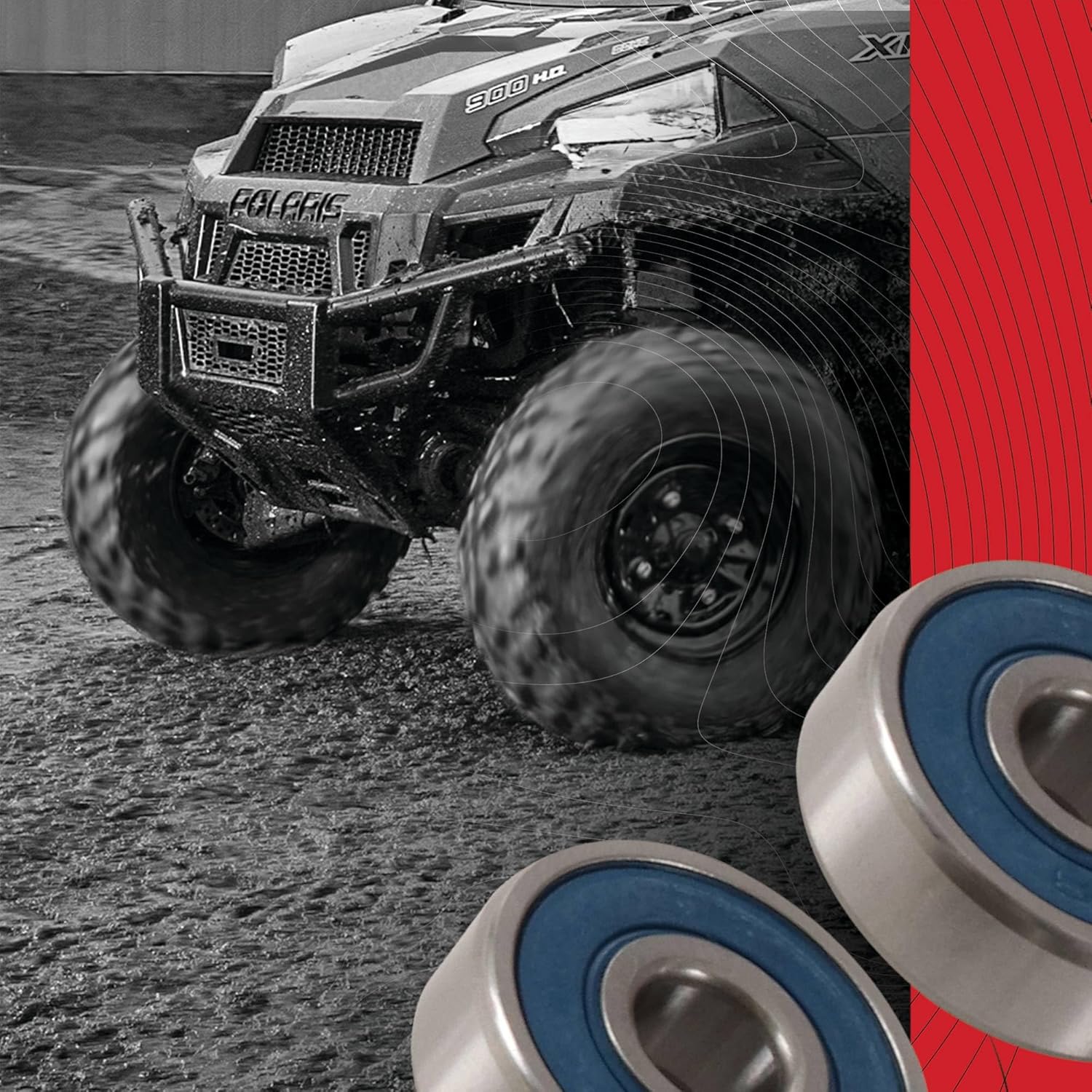 All Balls Racing Wheel Bearing Kit 25-1657 Compatible with/Replacement for Honda CBR929RR 2000-2001, CBR954RR 2002-2003, RVT1000R RC51 2000-2006