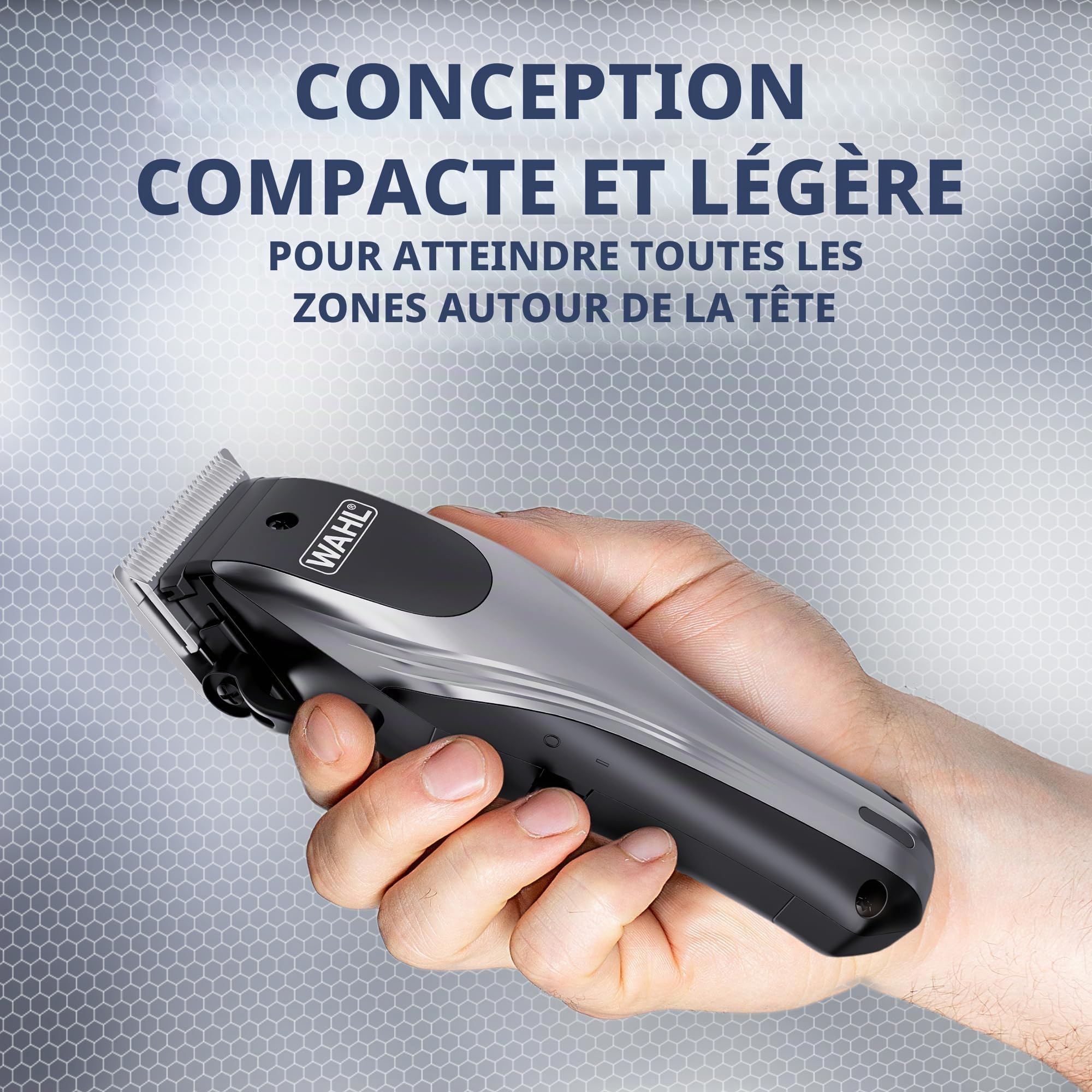 Wahl Rapid Clip Tondeuse Homme Rechargeable Lithium-Ion Tondeuse à Cheveux Qualité Professionnelle Sans Fil