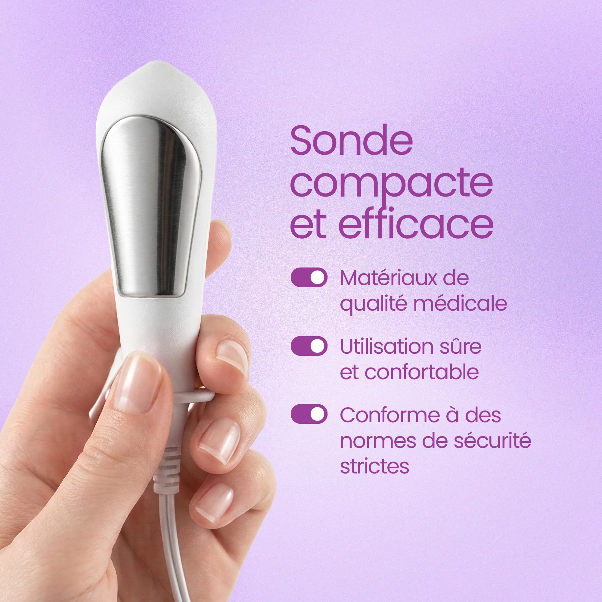 TensCare Electrostimulateur Périnéal Kegel - Dispositif de Tonification du Plancher Pelvien et Réeducation du Périnée. Récupération du contrôle de la Vessie | Électrostimulation périnéale pour renforcer les muscles du plancher pelvien et améliorer le cont