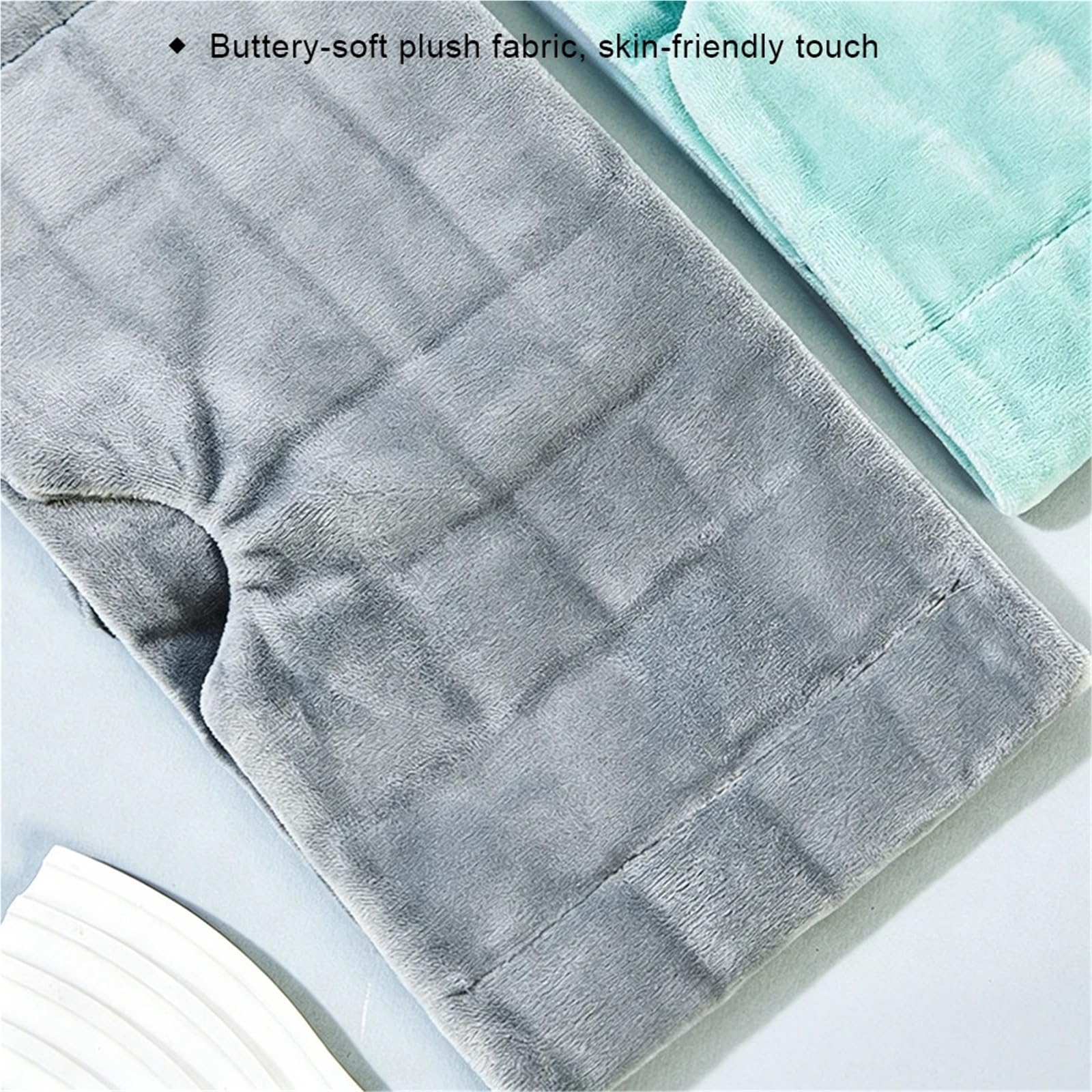 Gewichtete Augenmaske Weiche, bequeme Passform, schwerkraftgewichtete Schlafmaske, atmungsaktiv, lichtblockierend(Grey)