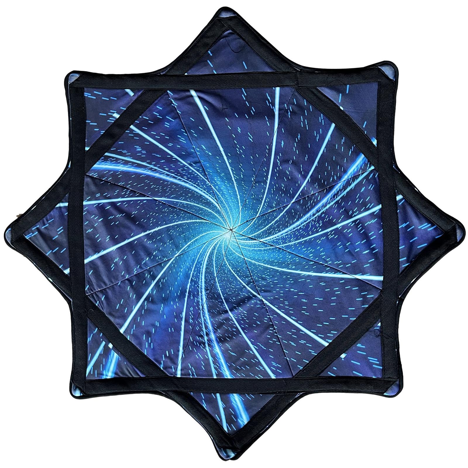 Beginner Flow Toy, 24 Inch Flow Star Spinning Cloth with Vibrant Sided Print, Easy Fingertip Juggling Prop for Parties & Performances #4