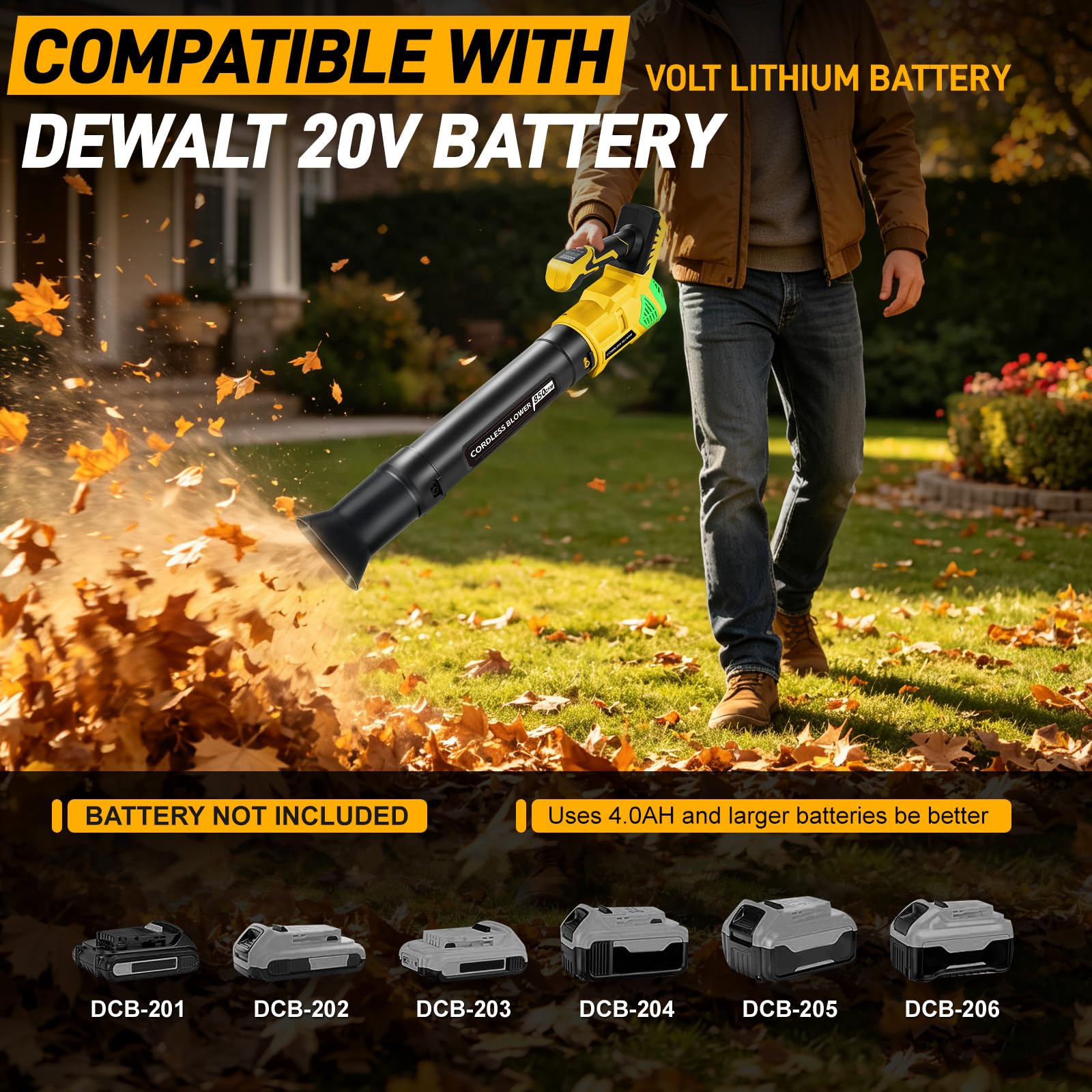 Soffiatore d'aria a batteria per Dewalt 20 V 18 V (senza batteria)