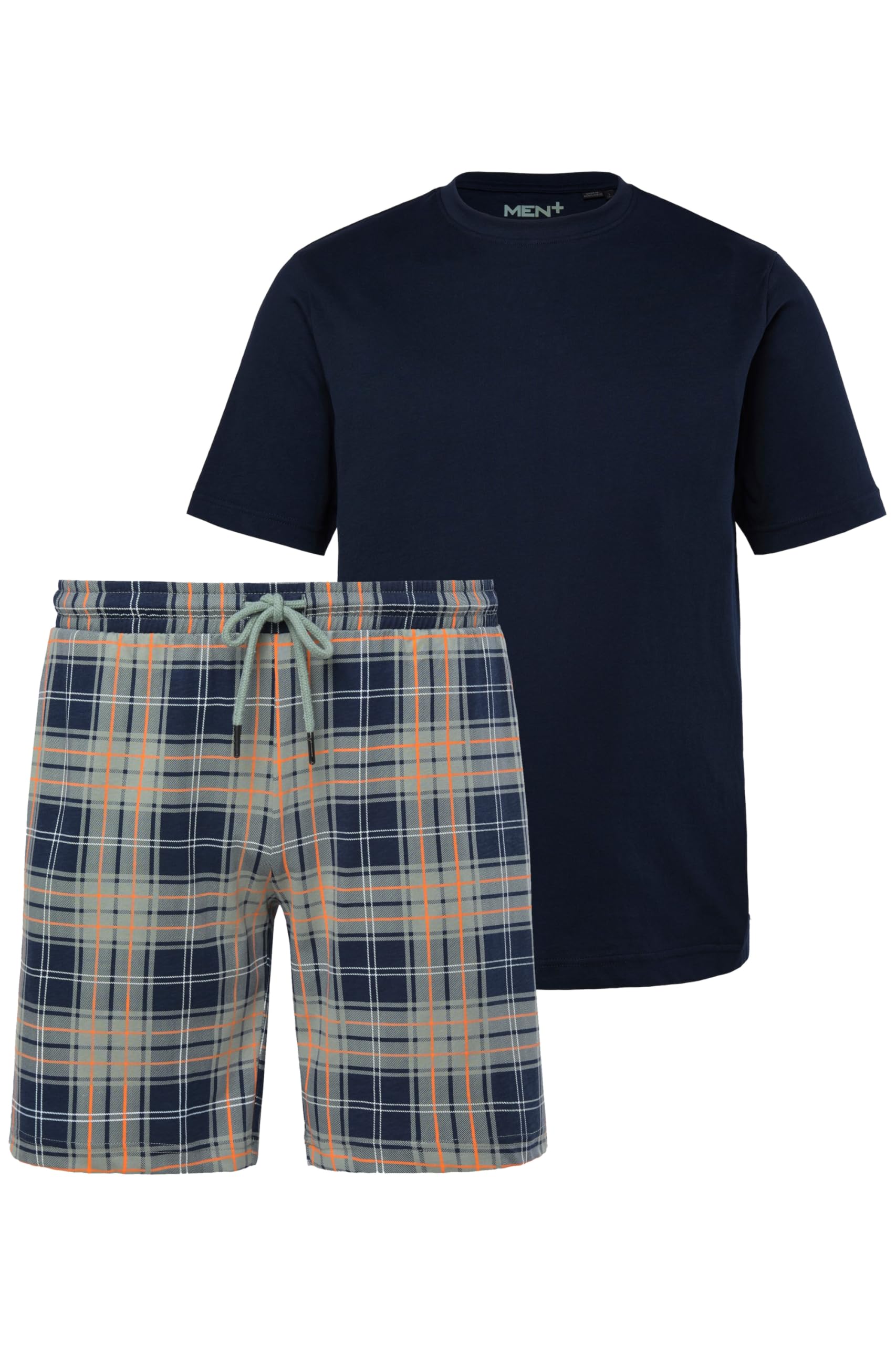 Men Plus Herren große Größen Übergrößen Menswear L-8XL Schlafanzug, Kurze Form, Karo-Hose 844874