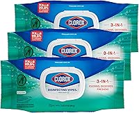 Clorox Disinfecting Wipes Flex Pack, Bleach-Free Fresh Scent, 75 Ct (3 Packs) - Kills 99.9% Germs on 100+ Surfaces