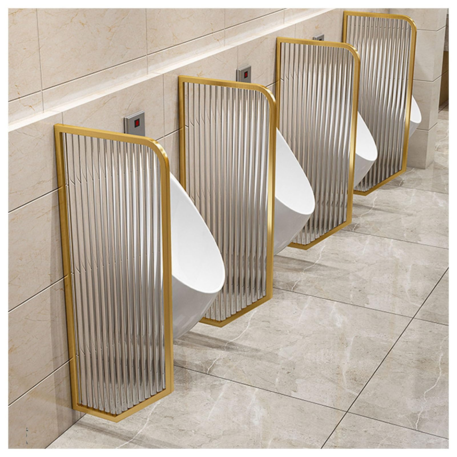 Cloison murale pour urinoir panneau en verre trempé écran déflecteur toilettes 120x40