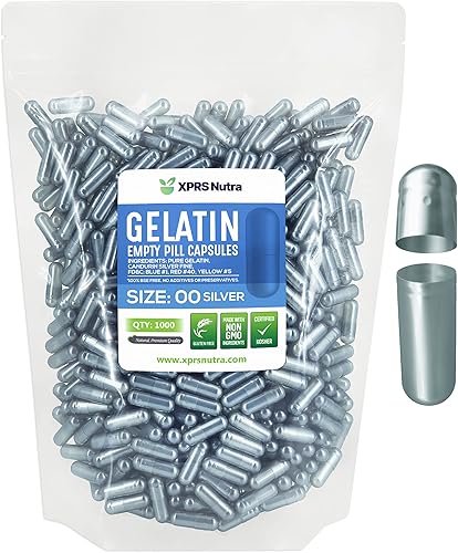 XPRS Nutra Tamaño 00 cápsulas vacías 5000 cápsulas de gelatina vacías Cápsulas Express vacías Relleno de cápsulas de píldoras Cápsulas