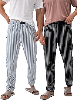 The Stretch Men's Woven Cotton Tapered Fit Pyjama Pants