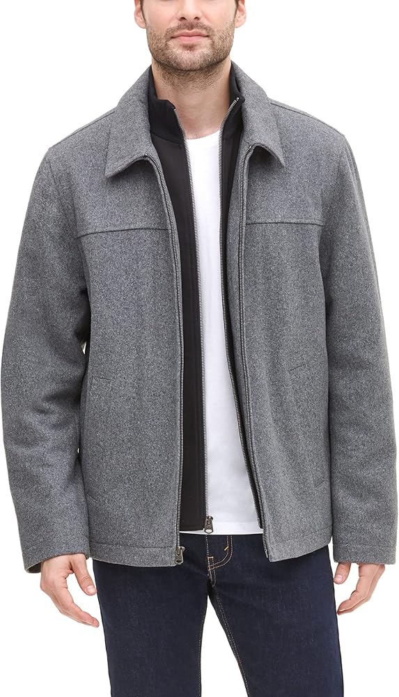Dockers mens wool blend shortie coat Clearance