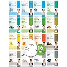 DERMAL Made in Korea Facial Mask &ndash; 20+ Years of Trusted K-Beauty, Premium Quality vs. Generic Chinese Masks, Best Value Sheet Mask for Daily Skincare &ndash; 16 Combo Pack A