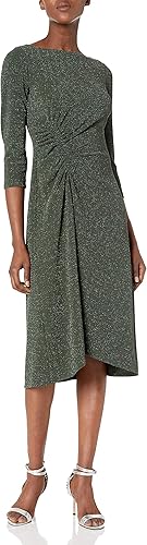 Donna Morgan Vestido con dobladillo asimétrico de punto con purpurina para mujer