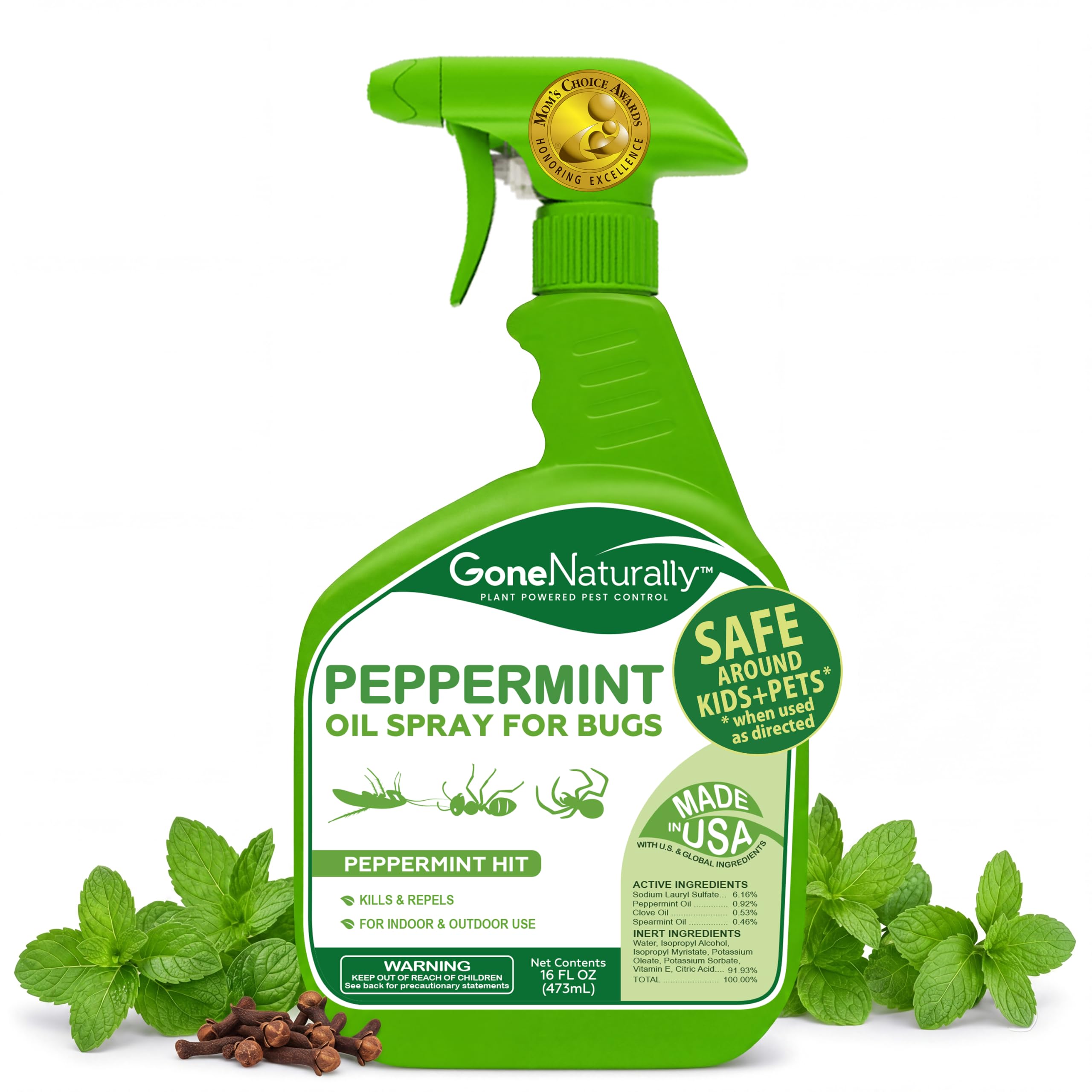 GoneNaturally Peppermint Oil Spray for Bugs