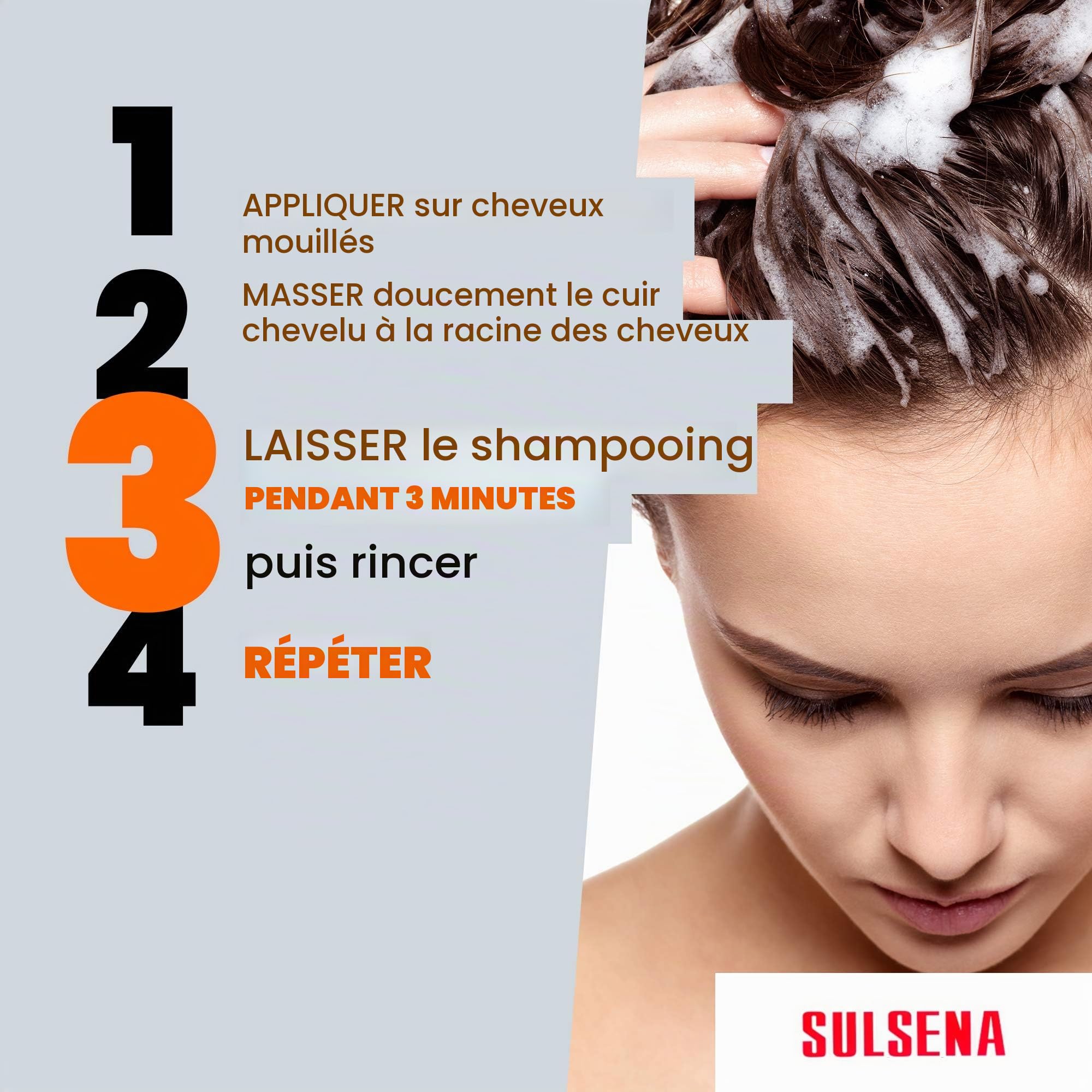 Shampoing Antipelliculaire SULSENA - Anti Pellicule Cheveux, Shampoing Sans Sulfate, Efficace Contre Pellicule et Démangeaisons, Pour Hommes et Femmes, Formule Active pour Fraîcheur Durable, Set