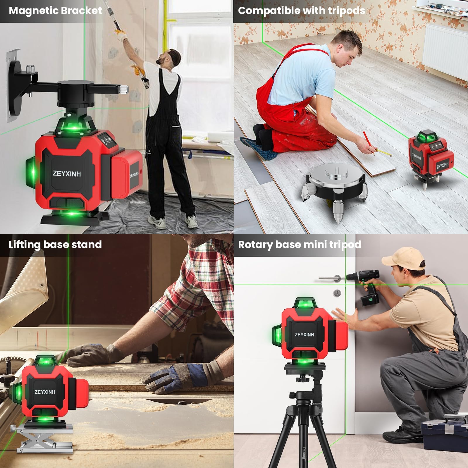 Vincona 4 x 360° laserwaterpas, kruislijnlaser groen 16 lijnen waterpaslaser zelfnivellerende lijnlaser kruislaser bouwlaser met 2 x batterijen voor binnen- en buitenbouwplaatsen Vincona 4 x 360° laserwaterpas, kruislijnlaser groen 16 lijnen waterpaslaser zelfnivellerende lijnlaser kruislaser bouwlaser met 2 x batterijen voor binnen- en buitenbouwplaatsen