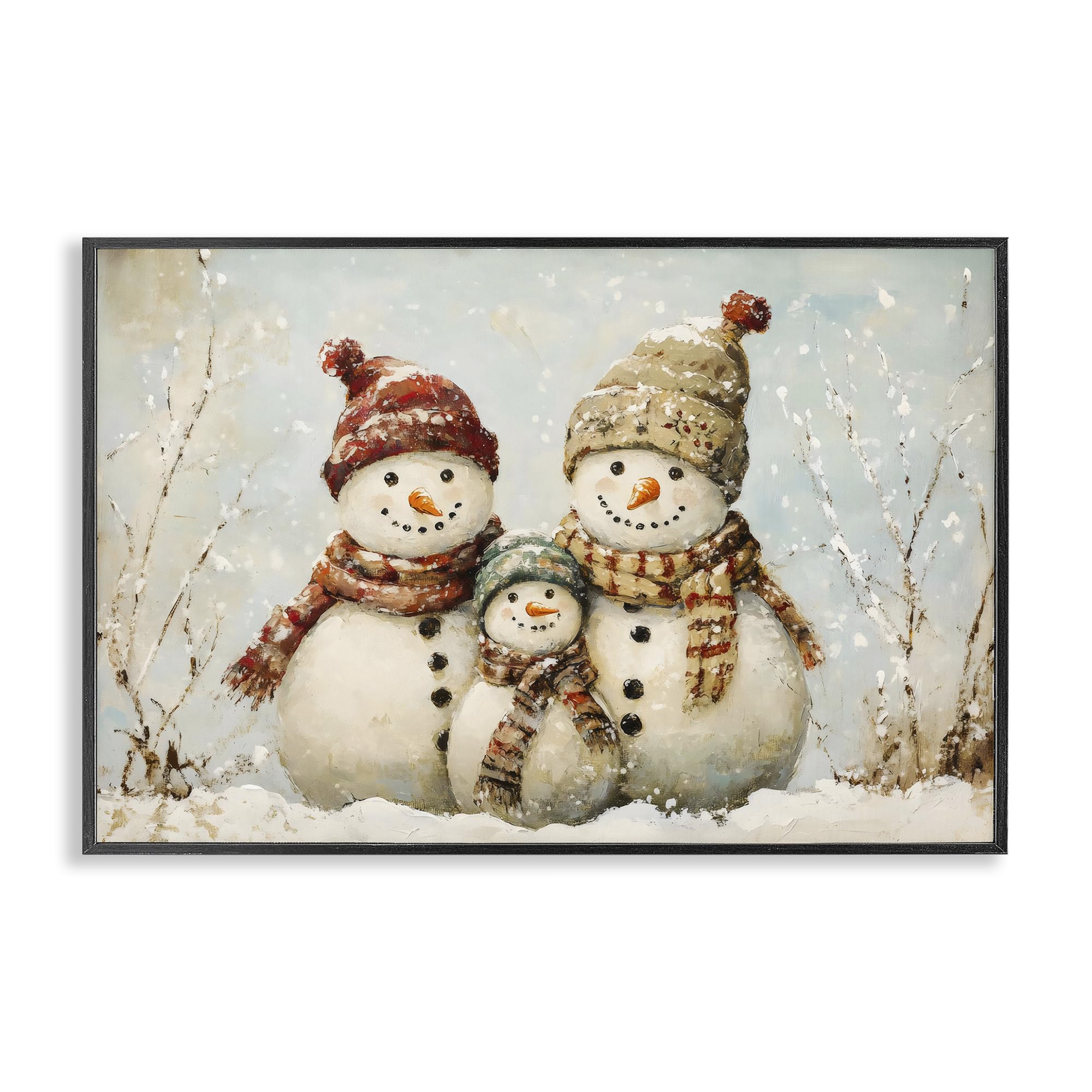 Impression giclée bonhomme de neige Stupell Industries illustration hiver