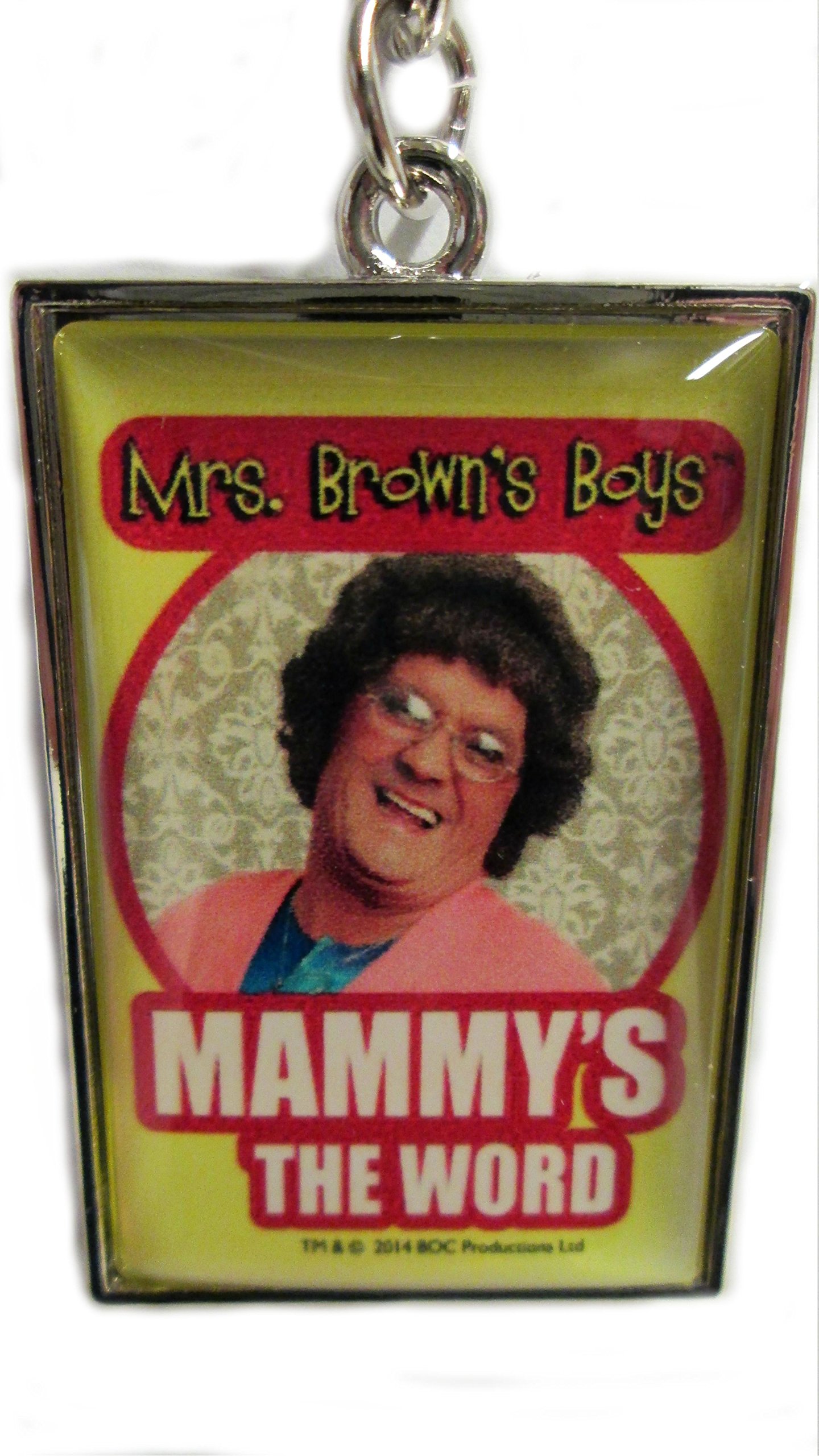 Instant Gifts Mrs Browns Keyring Mammy's the word