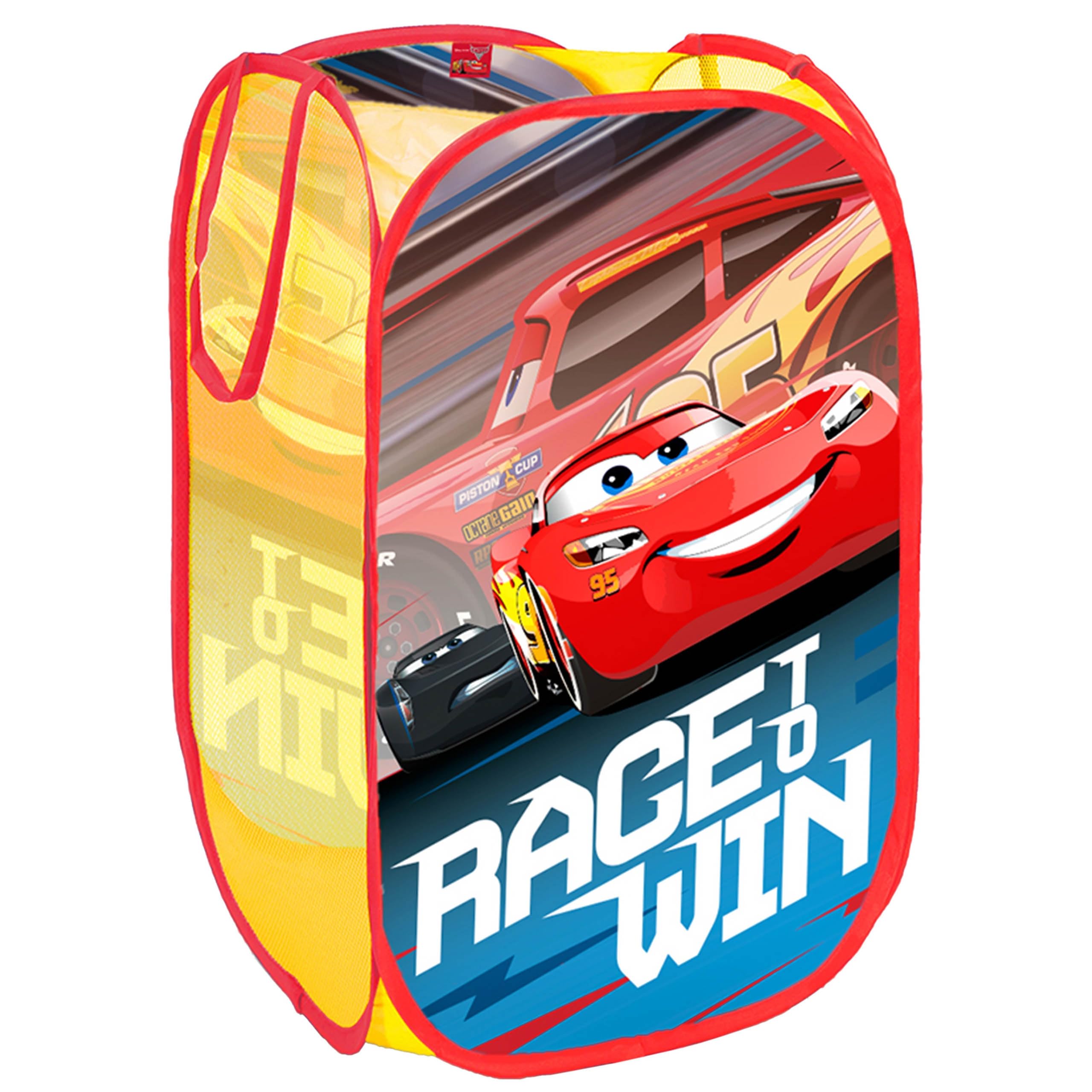 Sarcia.eu Disney Cars Foldable Toy Basket, Storage, Room Organiser, Spacious 70L (Disney Cars)