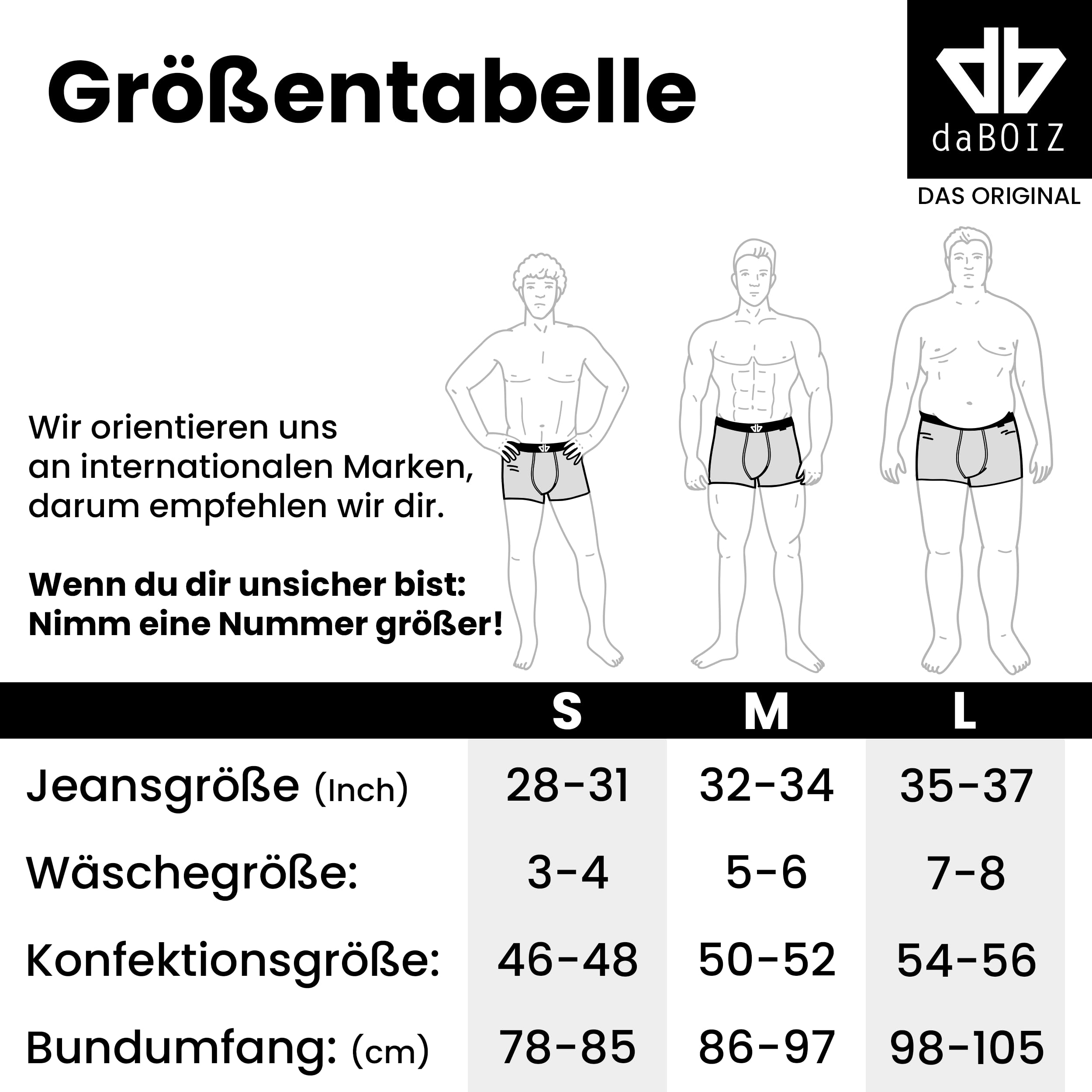 daBOIZ - 5er Set Modal Boxershorts Herren mit Beutel kein Schwitzen, Kleben, Reiben Unterhose, Unterwäsche Männer