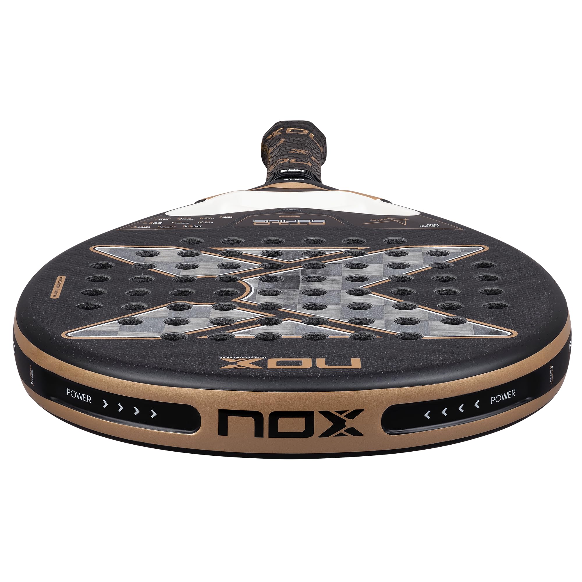 Nox At10 Genius 18k Alum 2026by Agustin Tapia Padel Racket 360-375 gr