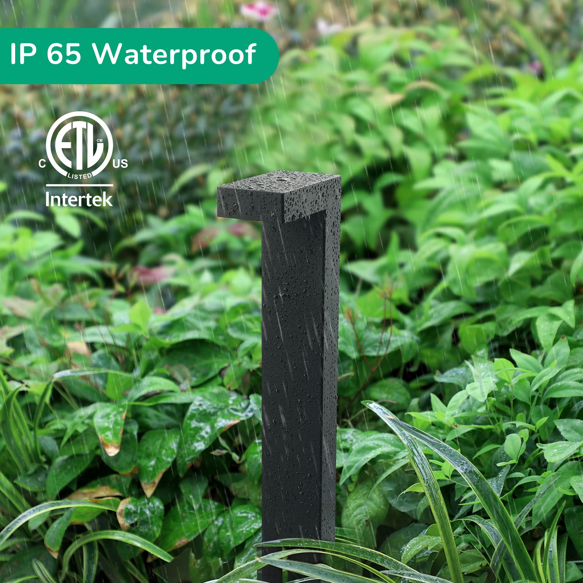 EDISHINE 3.2W LED Low Voltage Landscape Lights, 12V 85LM 3000K Waterproof Path Lights, Outdoor Landscape Lighting for Yard, Garden, Walkway, Die-cast Aluminum Housing, ETL Listed, 4 Pack