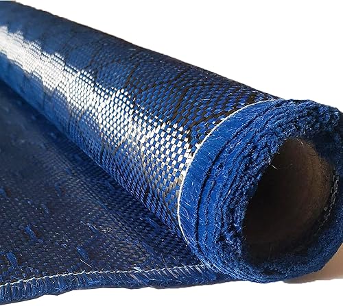 KARBXON - 12 pulgadas - Tejido de colmena - Tela de aramida de fibra de carbono - Azul - 3K - 8.47 ozmetro - Tejido de colmena - Tela de tela de