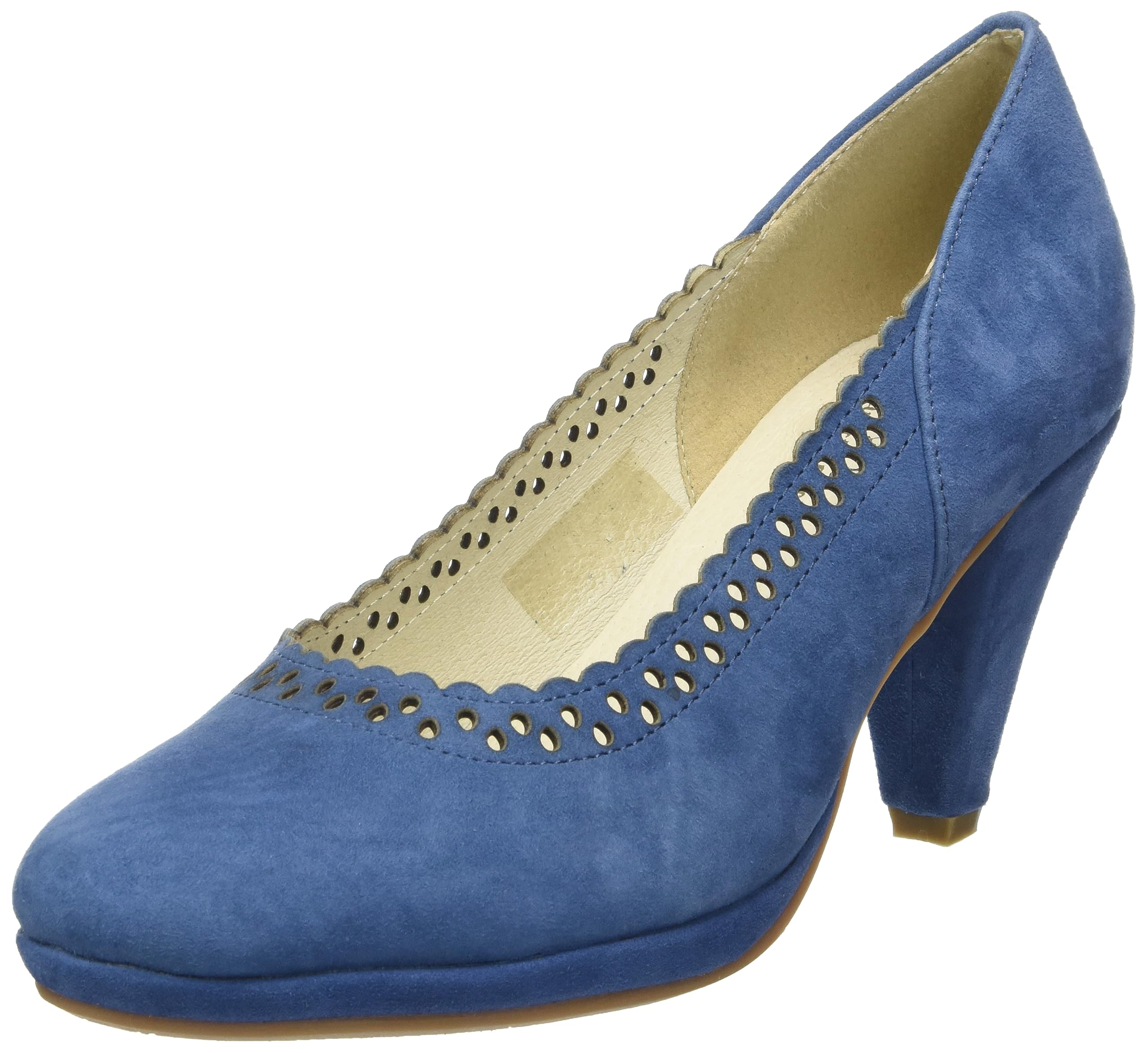 HIRSCHKOGEL Women's Court Shoes Pump, Jeans Colour, 5 UK