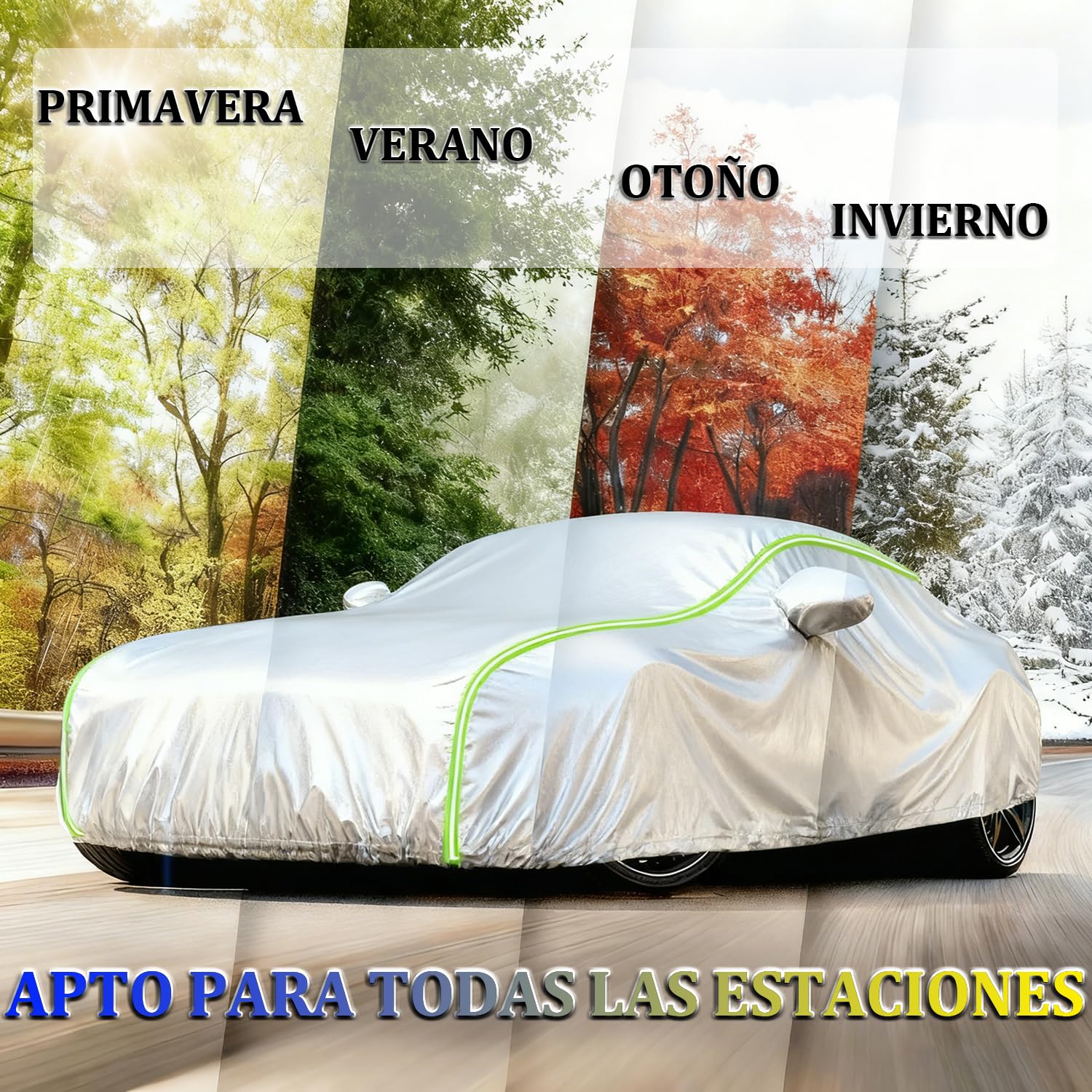 Funda Coche Exterior para Ford Mondeo (1992-2022) Cubre Coche Exterior Exterior Tejido Oxford Impermeable y Resistente a la Nieve, con Correas a Prueba de Viento