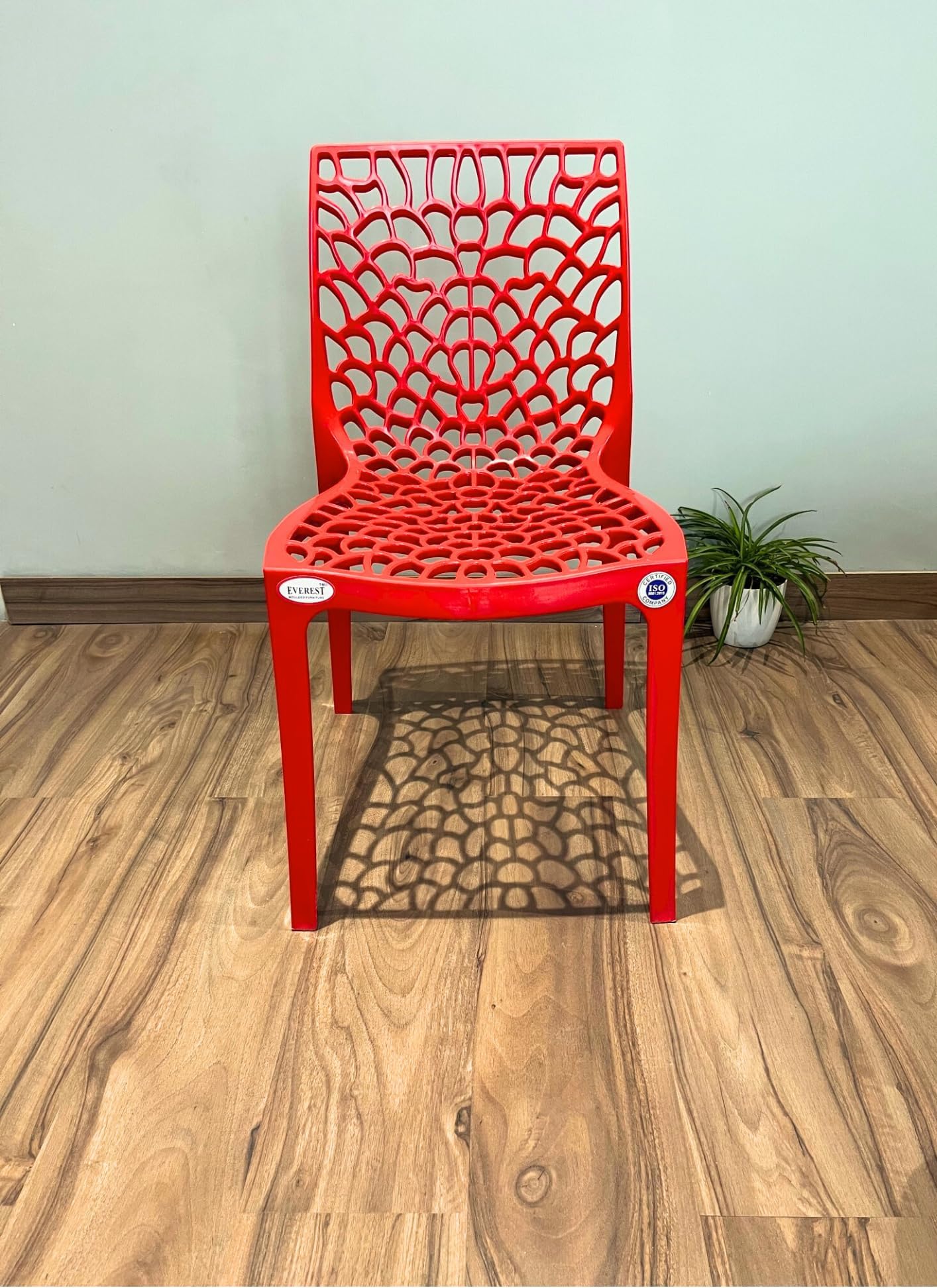 Supreme  Designer Plastic Chair for Home and Office (Set of 2, Soft