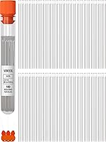 Vista 7 de VONEEDL 60 Agujas de Enhebrado Rectas con Tubo de Almacenamiento Conveniente Tamaño 10-0.45mm (0.017in) Agujas Extra Finas para Semillas - Perfectas