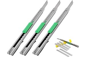 eZthings® 9mm Box Cutter Set: Cut Practically Any Materials like Butter