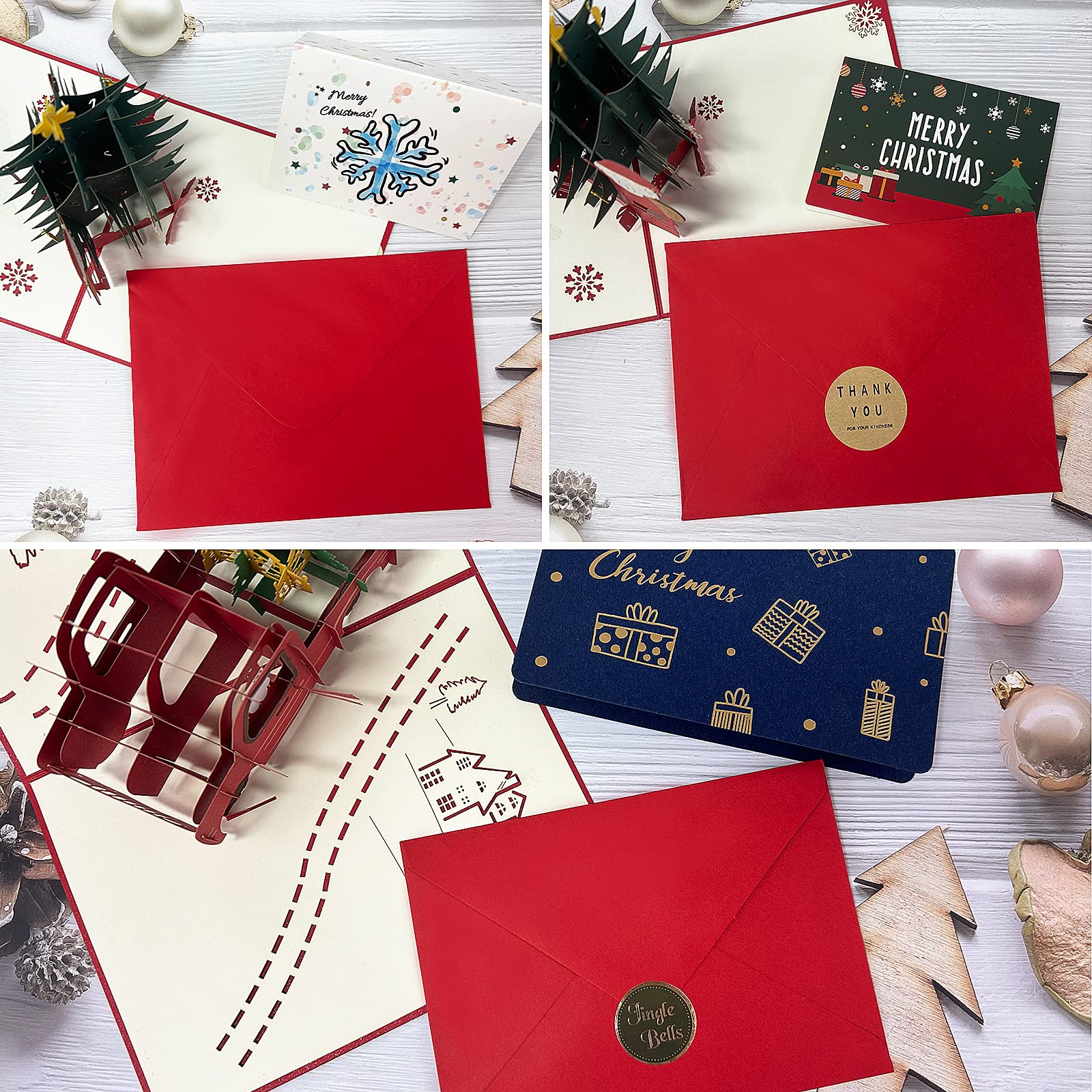 100 sztuk, koperty na zaproszenia, czerwone koperty A6, koperty na pocztówki, koperty fotograficzne, używane na ukończenie szkoły, ślub, baby shower, 16 x 12 cm, czerwone